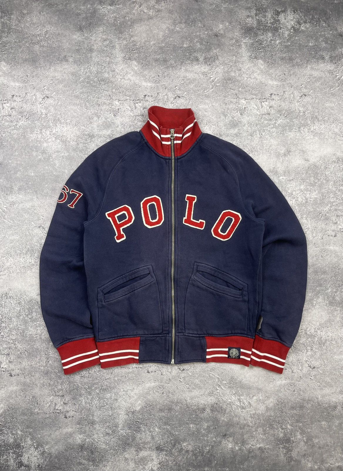 Polo Ralph Lauren Vintage Polo Ralph Lauren Zip Up Sweatshirt Spellout Logo Size US S / EU 44-46 / 1 - 1 Thumbnail