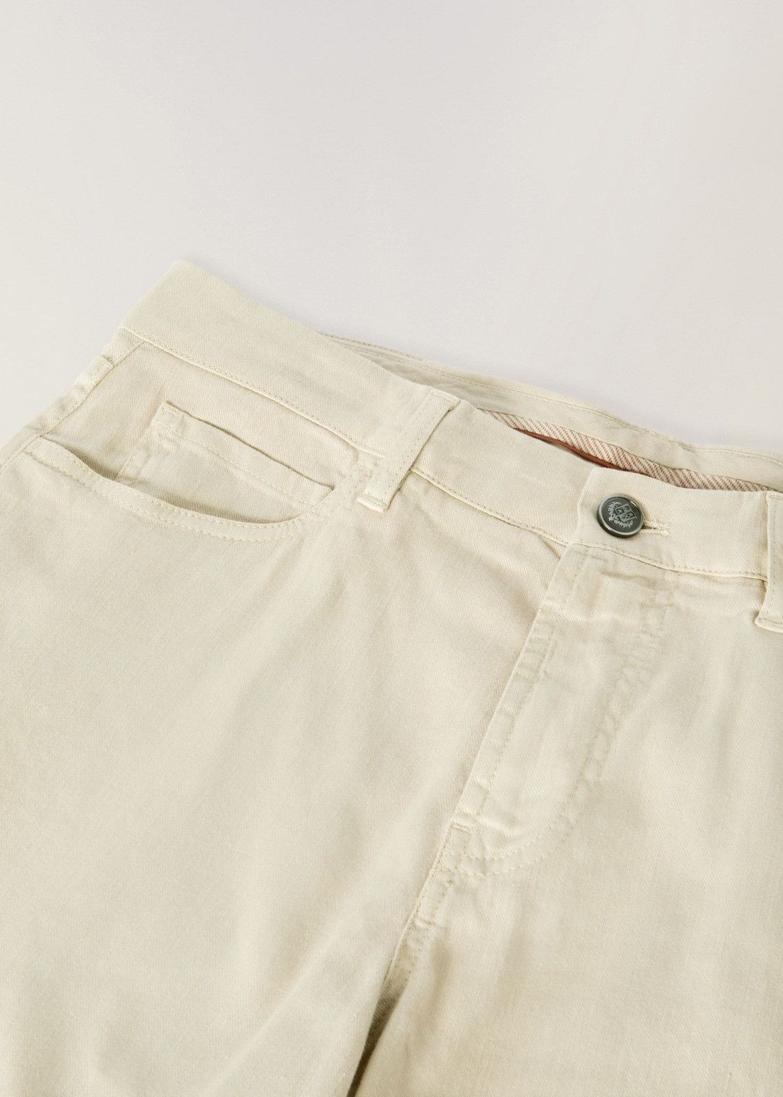 Loro Piana o1srvl11e1024 Doccio Bermuda Shorts in Off White Size US 34 / EU 50 - 5 Thumbnail