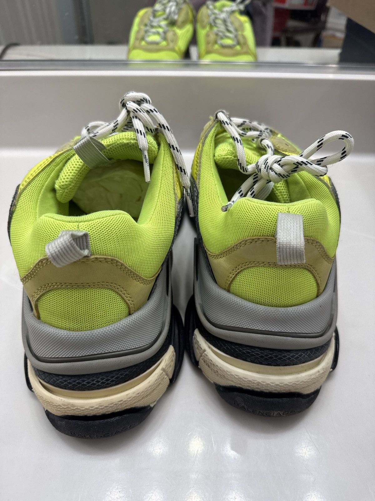 Balenciaga Triple S Neon Yellow Size US 10 / EU 43 - 3 Thumbnail