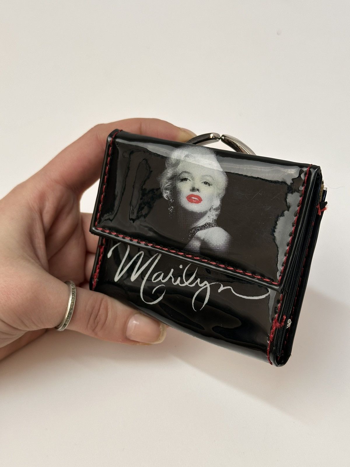 Other Black Marilyn Monroe glossy wallet retro art pop Y2K Size ONE SIZE - 16 Thumbnail