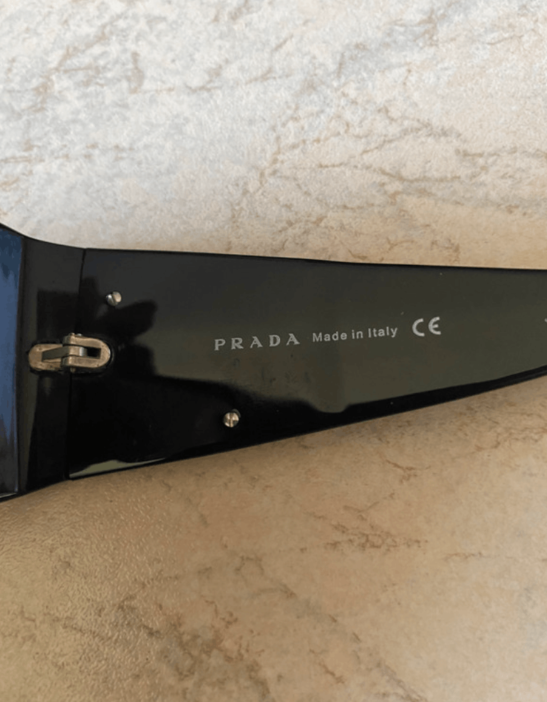 Prada PRADA Sunglasses Rectangle Wrap Shield Metal Symbole RI919 Size ONE SIZE - 5 Thumbnail