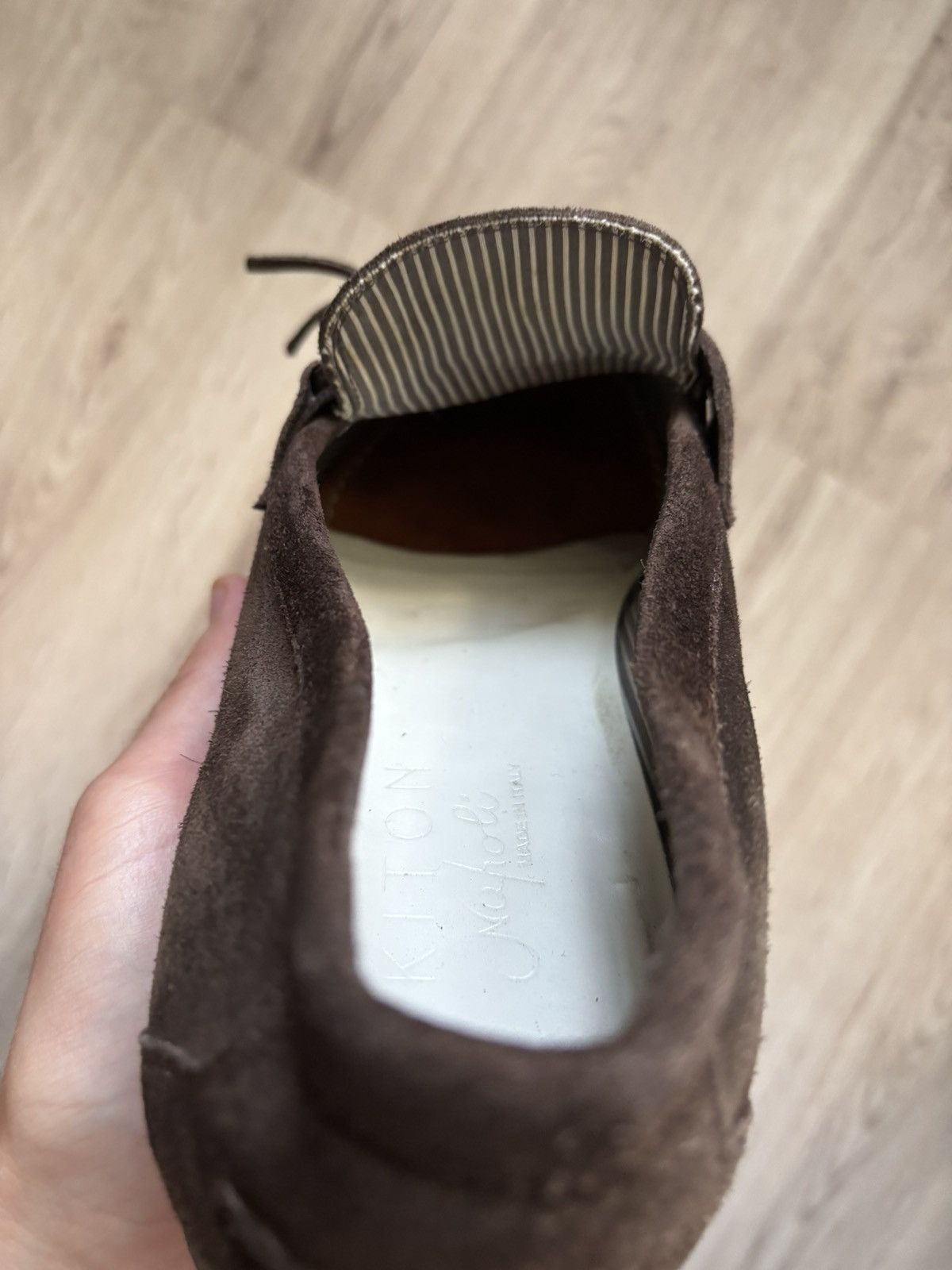 Kiton Kiton Suede Loafers UK 8.5 / EU 43 – Made in Italy Handmade Size US 9.5 / EU 42-43 - 21 Thumbnail