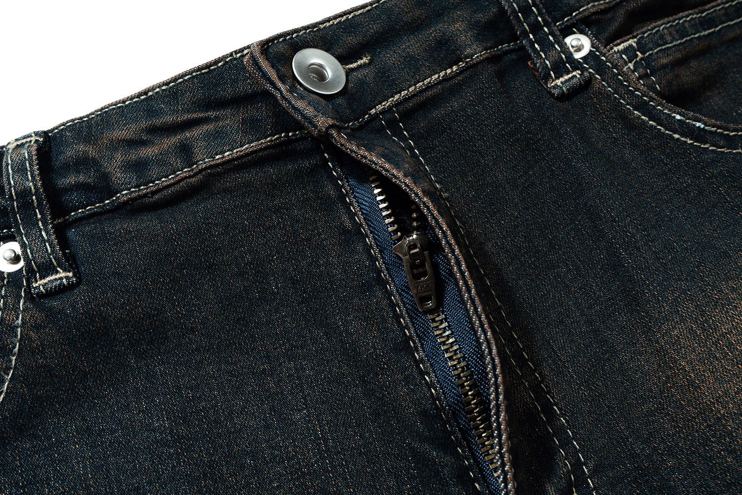 RO Ribbons Contrast Color Micro Flared Jeans