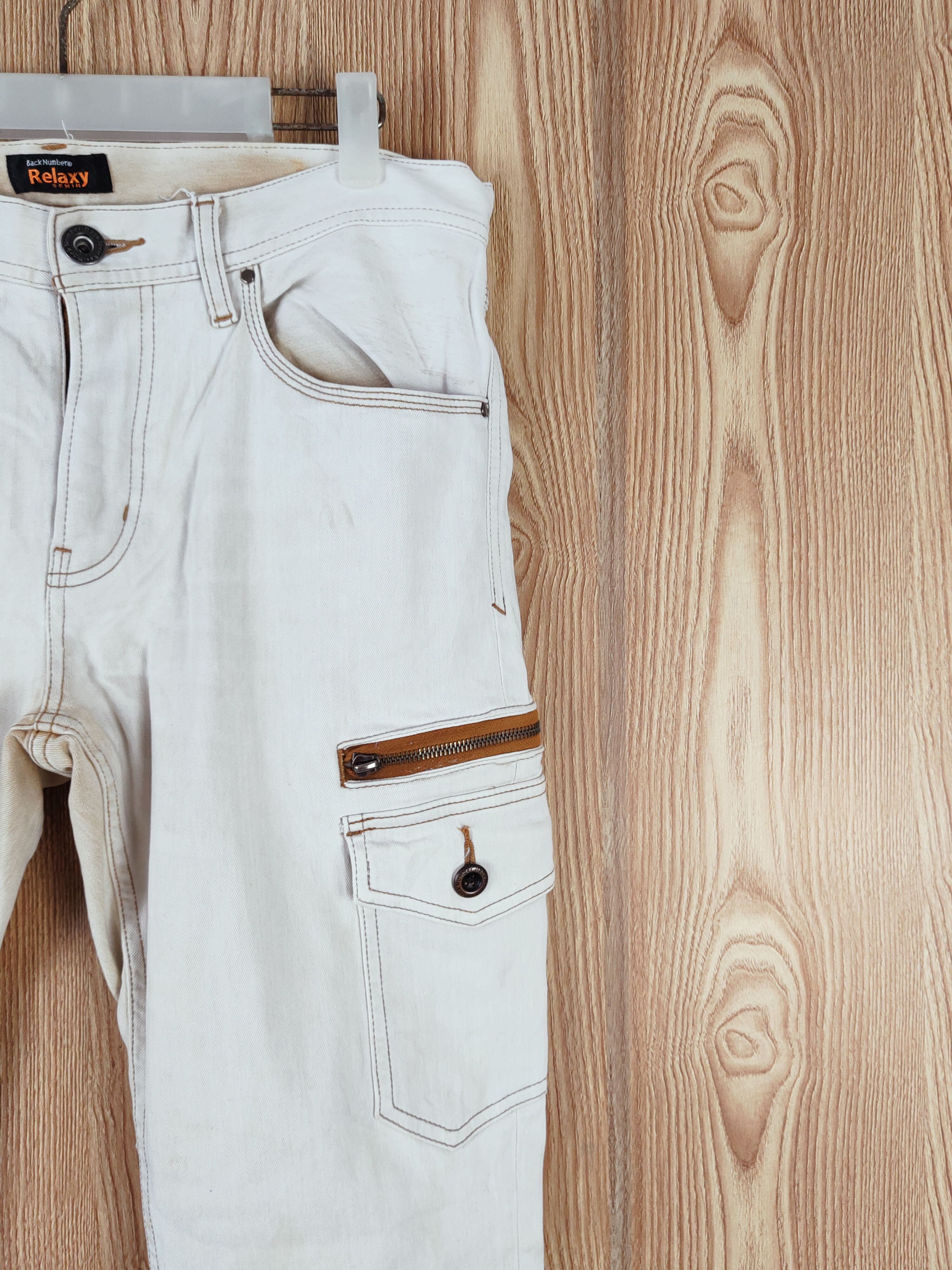Japanese Brand Back Number ripped Multipocket Tactical Cargo Pants #W594 Size US 32 / EU 48 - 6 Thumbnail