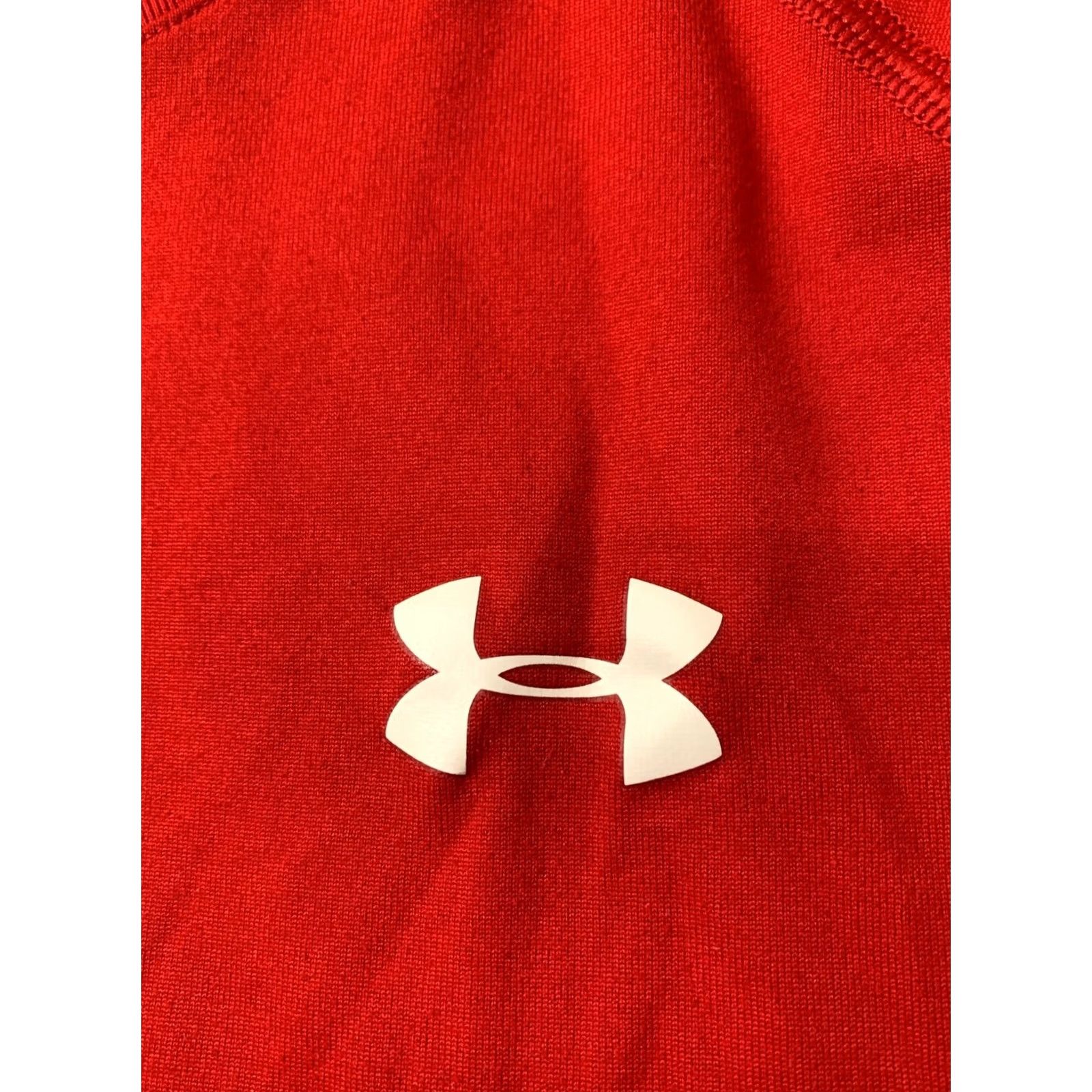 Under Armour UNDER ARMOUR HEATGEAR MEN T-Shirt JERSEY ORIGINAL SIZE S Red Short Sleeve Crew Neck 66 cm 52 cm Logo Print CrossFit Base Layers Fitness Summer Size US S / EU 44-46 / 1 - 3 Thumbnail