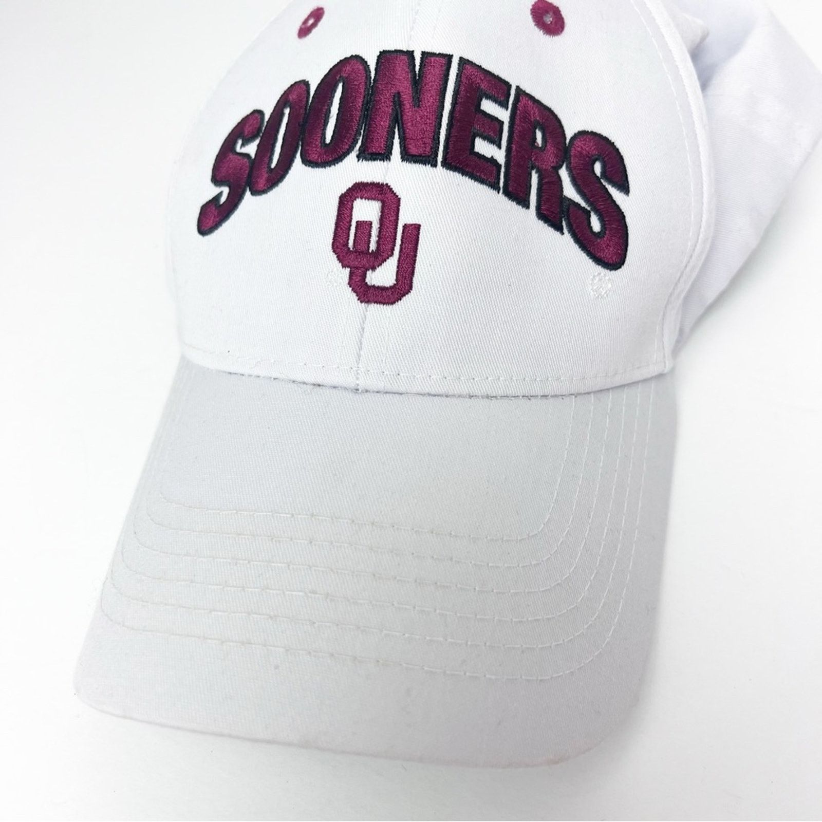 Other Sooners Oklahoma University White Baseball Cap Unisex OS Size ONE SIZE - 2 Thumbnail