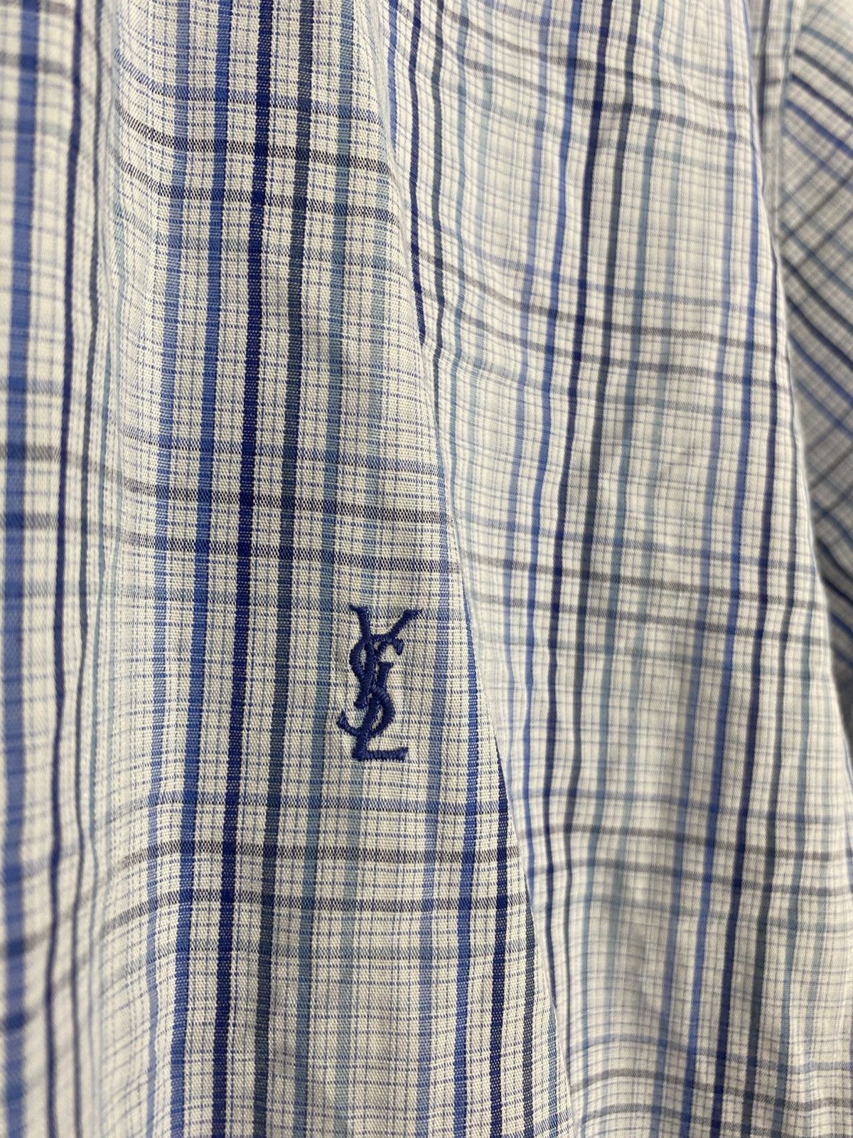 Yves Saint Laurent YSL Yves Saint Laurent Pour Homme Short Sleeve Shirt L Size US L / EU 52-54 / 3 - 7 Thumbnail