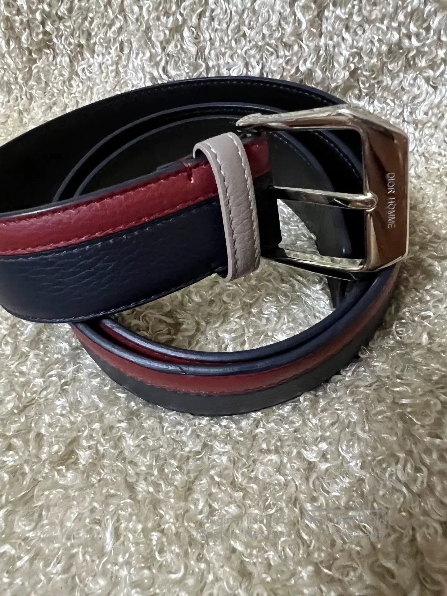 Dior Dior Homme Men's Leather Belt. Size ONE SIZE - 3 Thumbnail