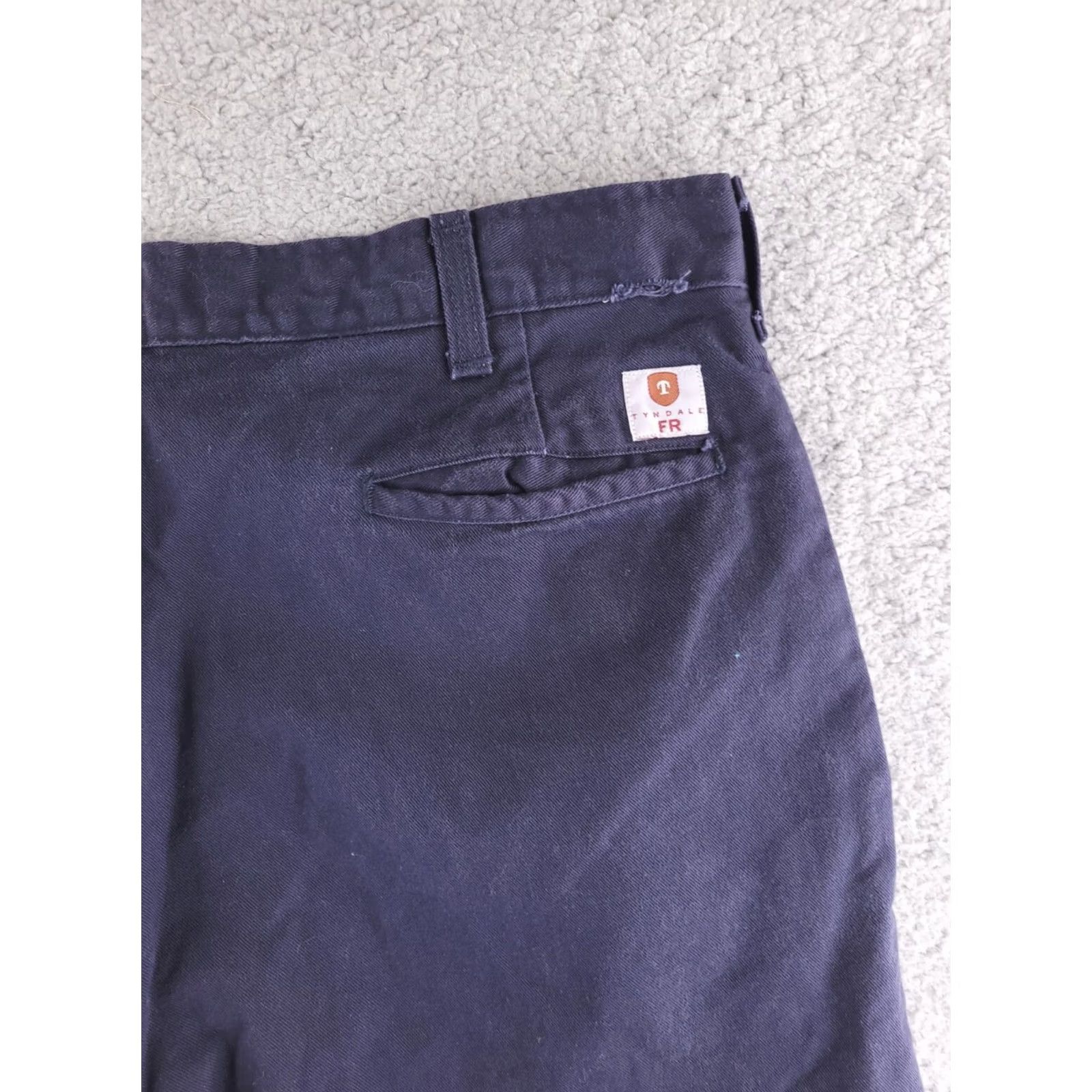 Vintage Tyndale Pants Mens 40x31 Flame-Resistant Workwear Blue Chino Relaxed Straight Mens Size US 40 / EU 56 - 6 Thumbnail