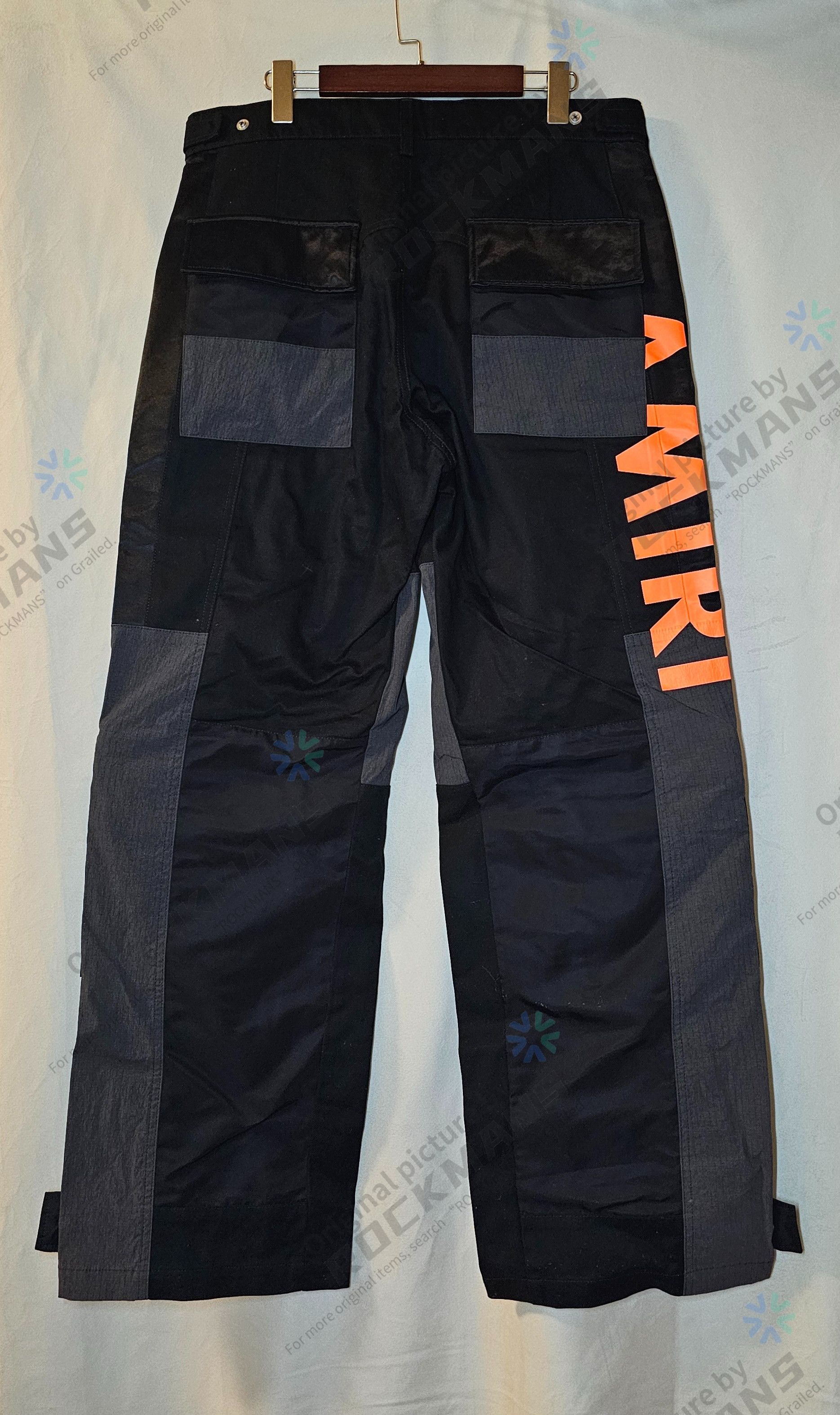 Amiri AMIRI PARACHUTE BLACK CARGO PANTS SIZE 52 Size US 36 / EU 52 - 3 Thumbnail