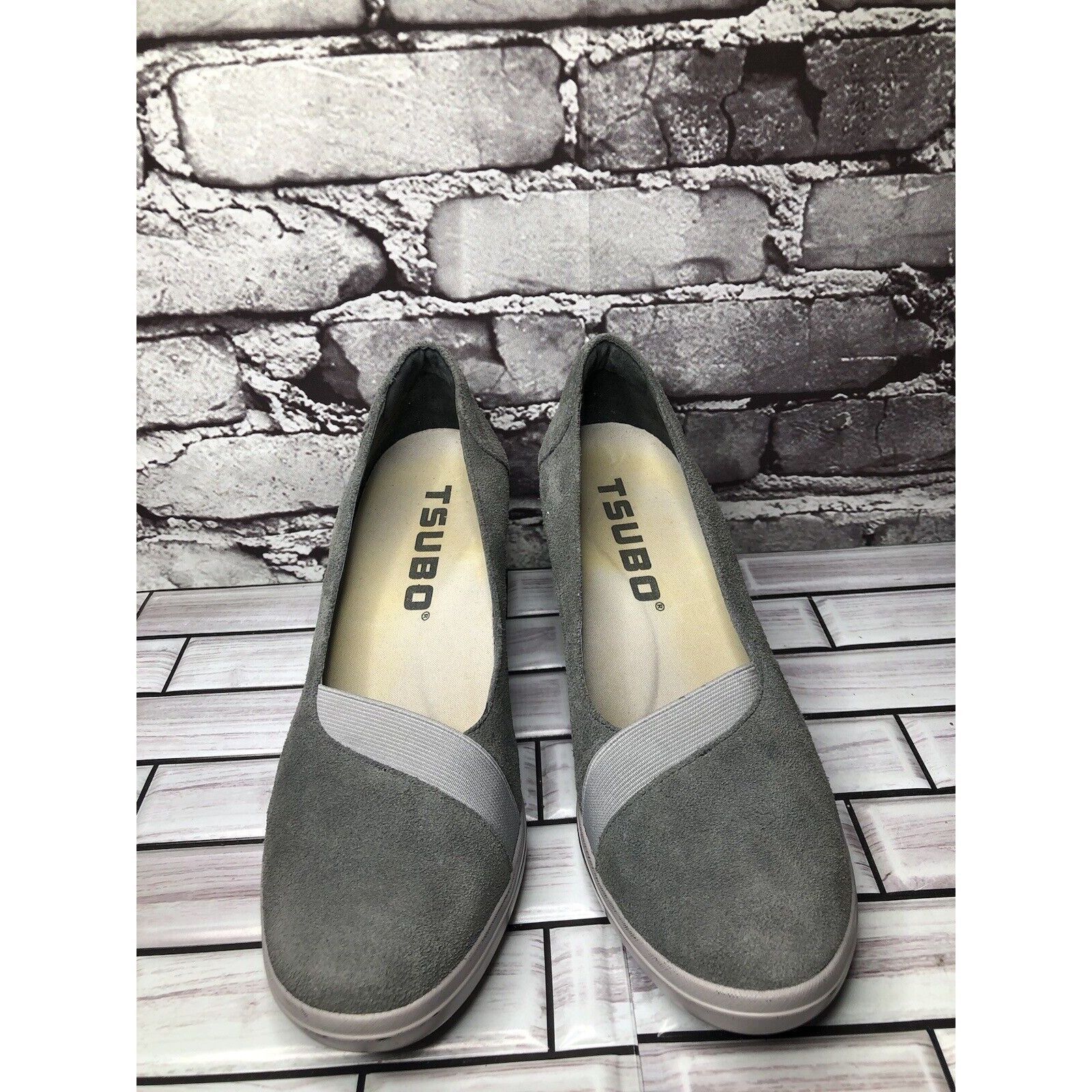 TSUBO Tsubo Damira Gray Suede Comfort Wedge Pumps Career Shoes Wom Size US 8 / IT 38 - 4 Thumbnail