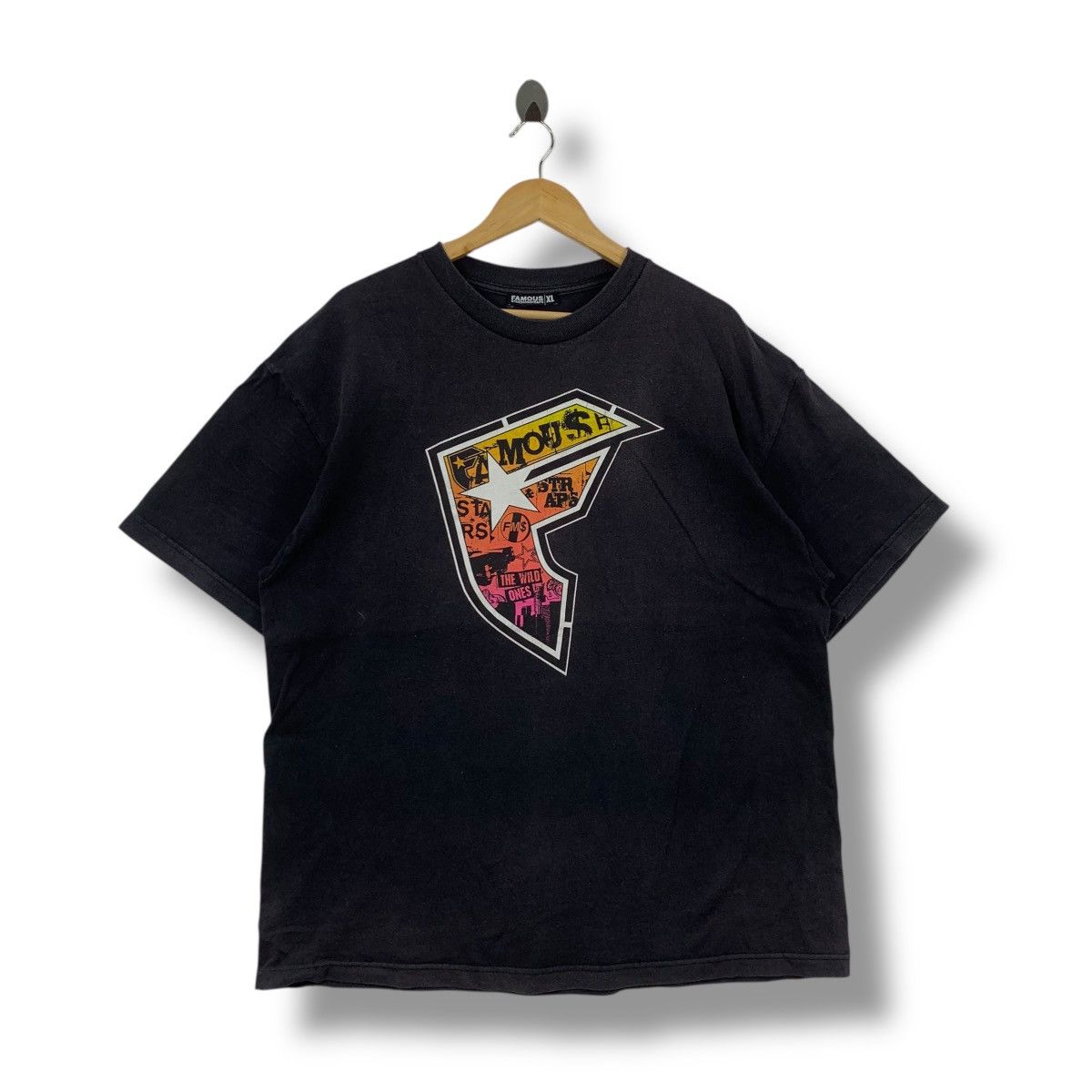 Famous Stars And Straps Vintage 00's FAMOUS STARS And STRAPS Logo Graphic Faded Tee Size US XL / EU 56 / 4 - 1 Thumbnail