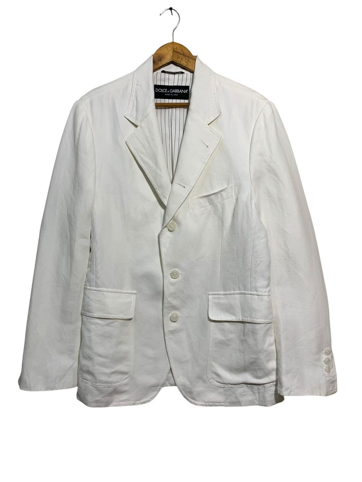 Dolce & Gabbana 🔥D&G ITALY 5 POCKETS WHITE JACKETS Size US M / EU 48-50 / 2 - 1 Thumbnail