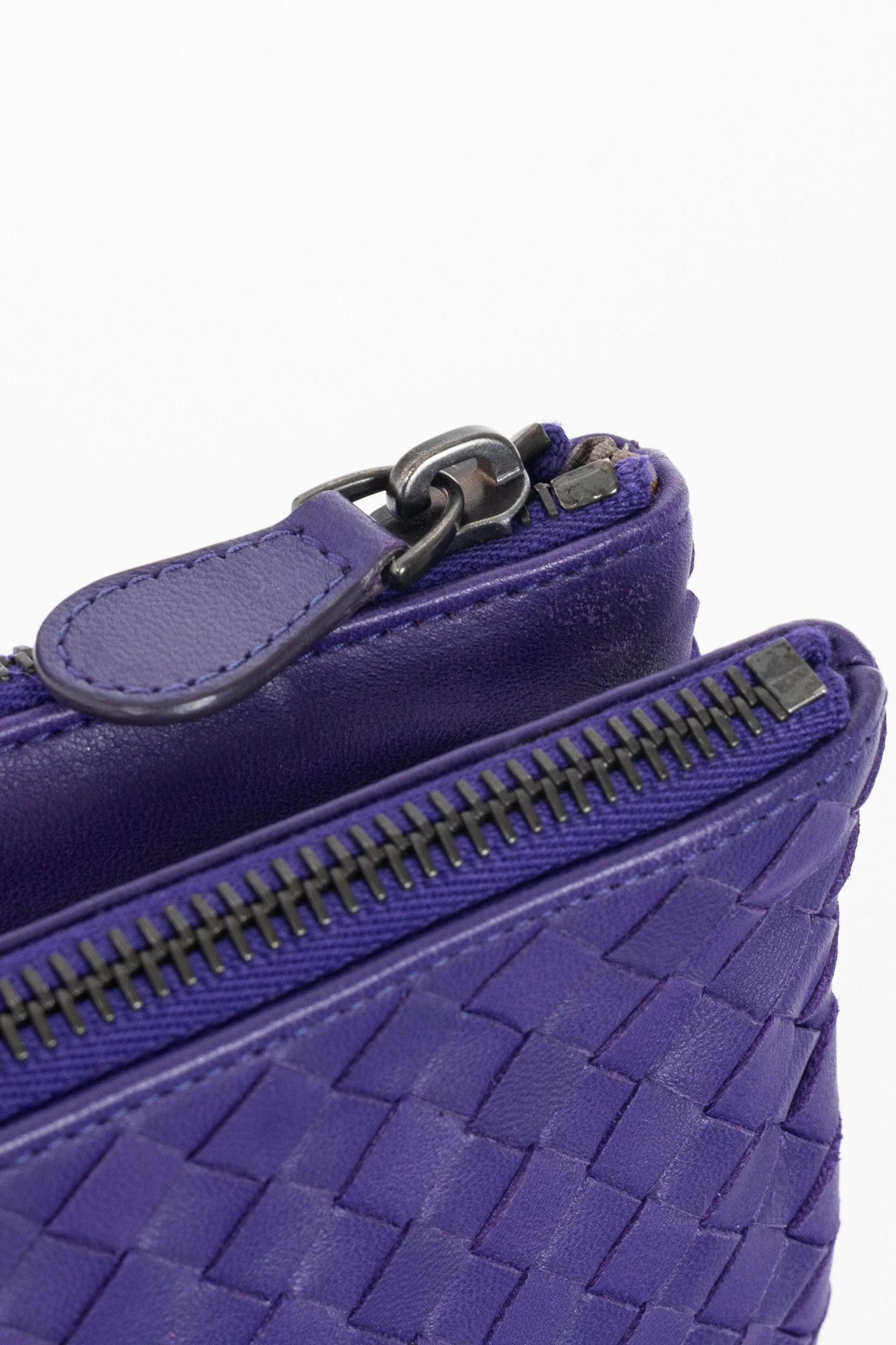 Bottega Veneta Bottega Veneta Purple Nappa Intrecciato Bifold Clutch Size ONE SIZE - 8 Thumbnail