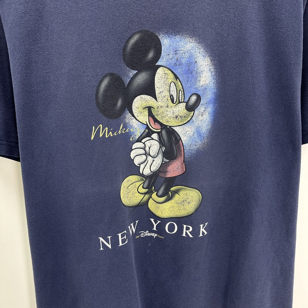 Disney Vintage 90s Disney Mickey Mouse New York Washed tee y2k hype Size US L / EU 52-54 / 3 - 4 Thumbnail