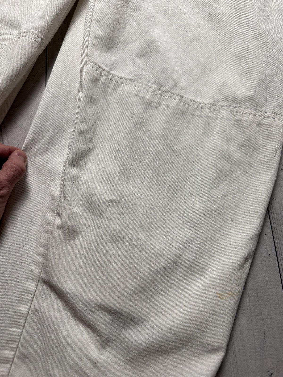 Dickies × Vintage Vintage Dickies overall streetwear size XL logo white denim Size US 36 / EU 52 - 12 Thumbnail