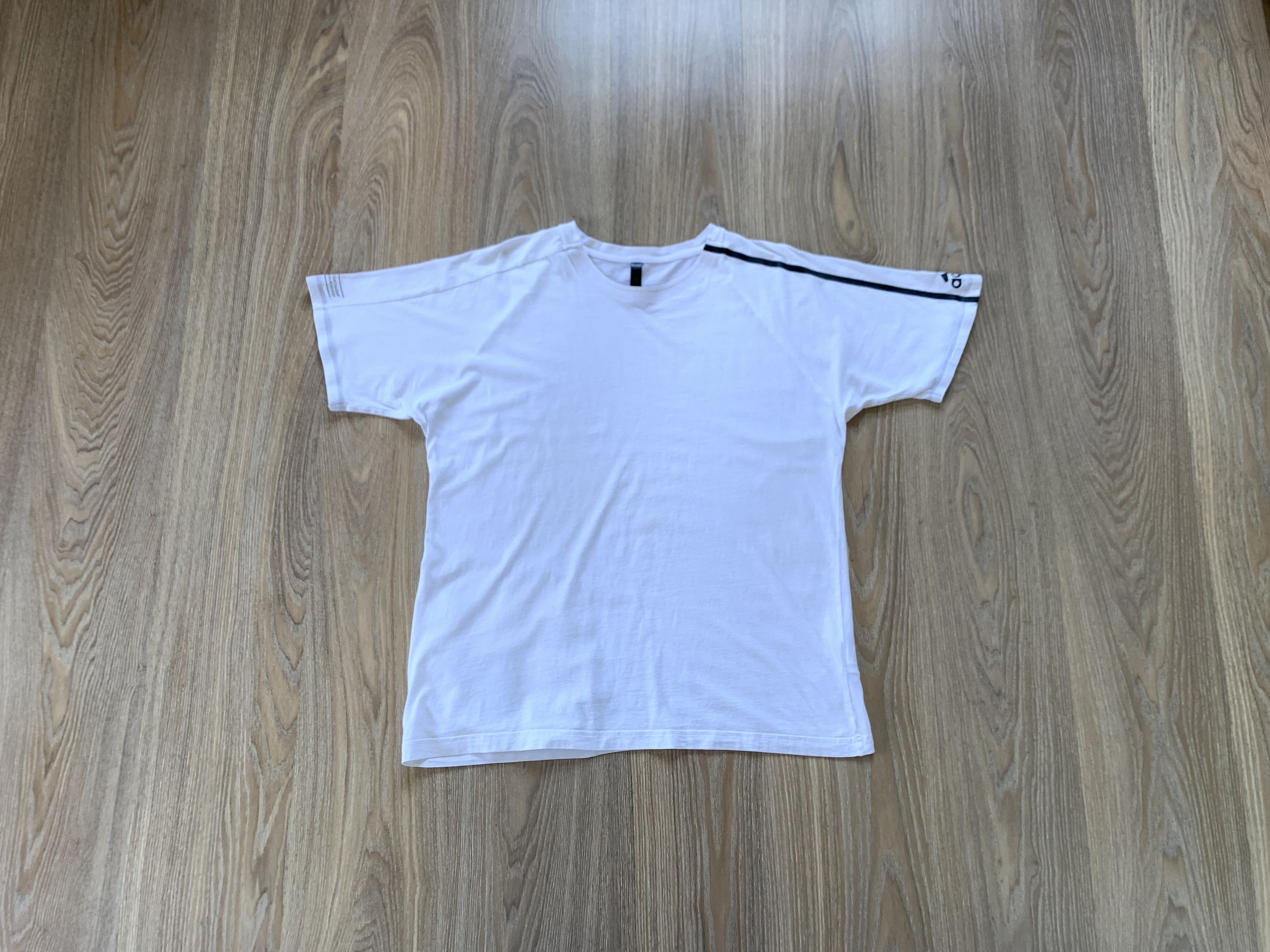 Adidas Adidas White Cotton T Shirt Size US L / EU 52-54 / 3 - 1 Thumbnail