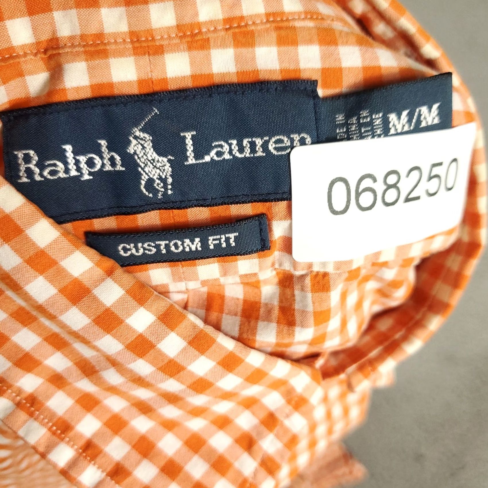 Ralph Lauren Ralph Lauren Shirt Mens Medium Orange Check Custom Fit Button Up Short Sleeve Size US M / EU 48-50 / 2 - 7 Thumbnail