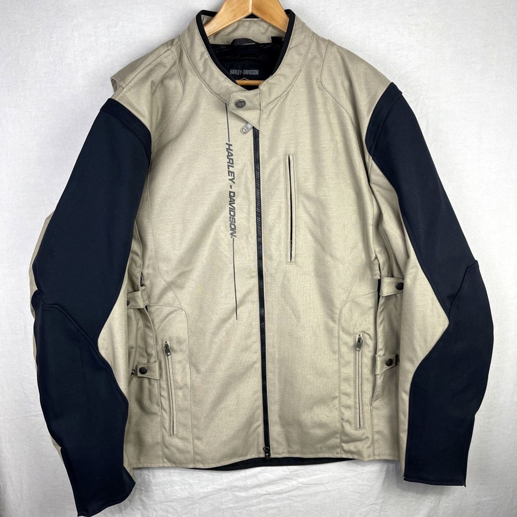 Harley Davidson Harley-Davidson Jacket Mens 3XL Brown Black Piledriver 2.0 Snap Tab Riding Zip Shirt Size US XXL / EU 58 / 5 - 2 Thumbnail