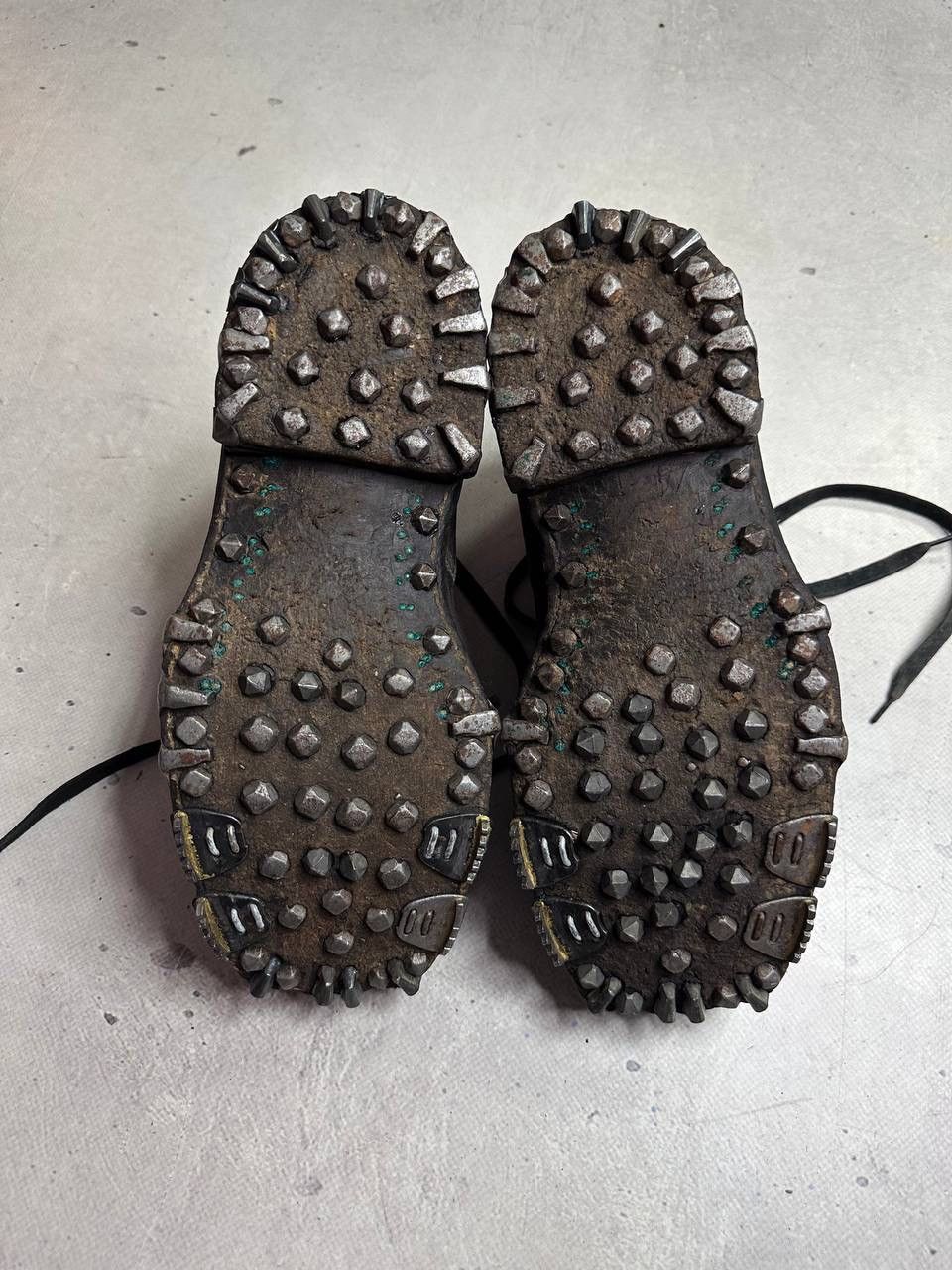 Other Vintage Swiss Army Hobnail WW2 Mountaineering Boots Tricouni Size US 8 / EU 41 - 11 Thumbnail