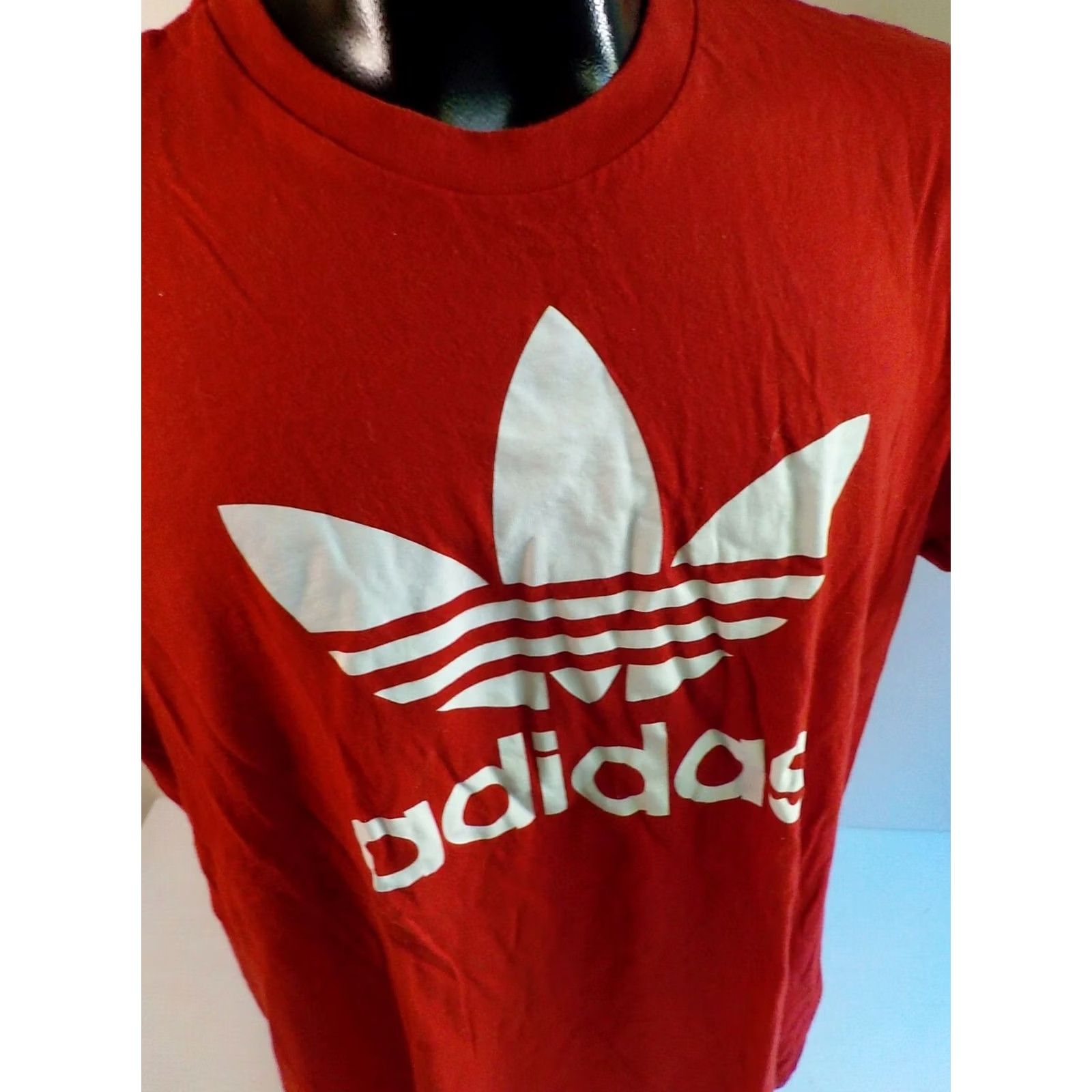 Adidas ADIDAS Trefoil Logo Short Sleeve Tee Shirt Red Organic Cotton SZ LARGE Men Crew Neck Short Sleeve Logo Size US L / EU 52-54 / 3 - 2 Thumbnail