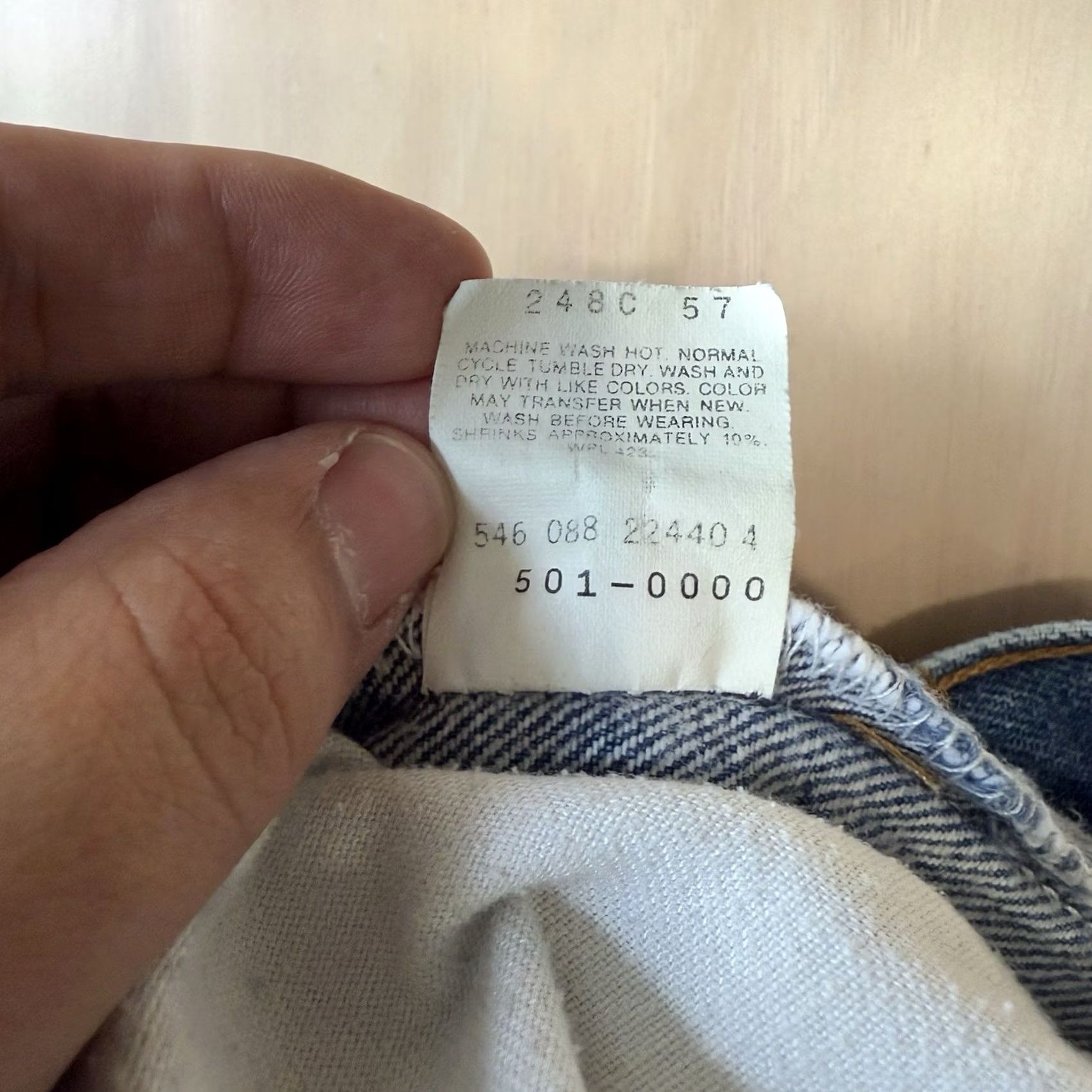 Levi's VINTAGE Levi's 501 Jeans 37 Blue Dark Wash USA 80s Workwear Non Selvedge 5-Pocket Mens Straight Regular Denim Button Fly 30.5 In Inseam Size US 37 - 5 Thumbnail