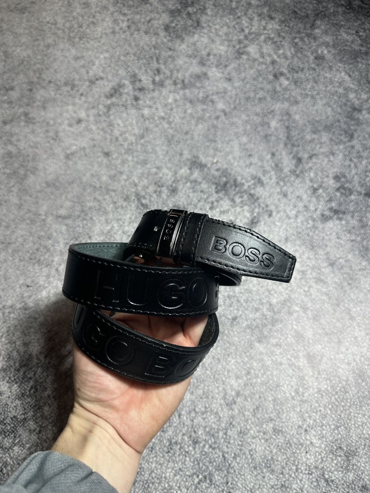 Hugo Boss Y2K Hugo Boss Logo Belts Leather Streetwear Rare USA Style Size ONE SIZE - 1 Thumbnail