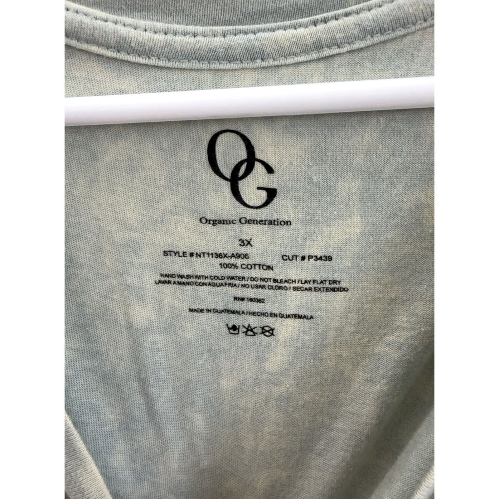 Vintage OG Organic Generation Womens Shirt 3X Blue Hello Cowboy Short Sleeve Shirt Womens 3X Blue Hello Cowboy Short Sleeve T-Shirt Size XXL / US 16-18 / IT 52-54 - 4 Thumbnail