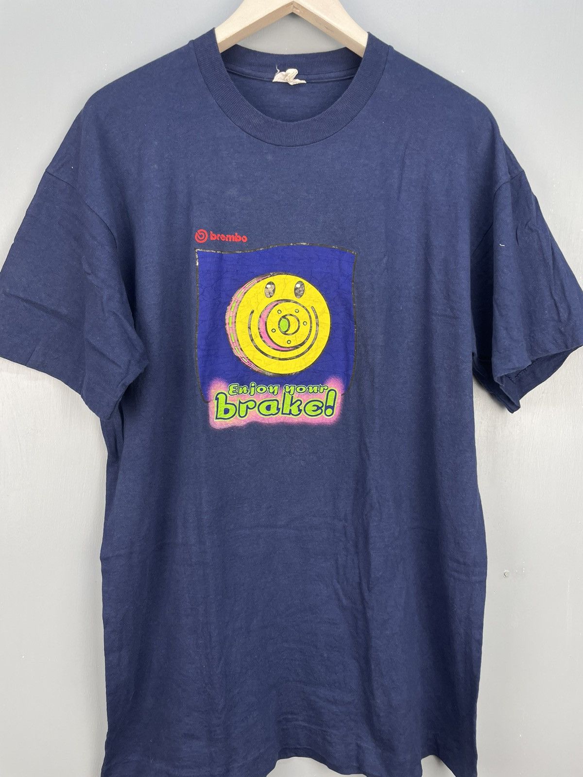Vintage Vintage 90s Brembo Enjoy Your Brake! Promo t shirt Size US L / EU 52-54 / 3 - 3 Thumbnail