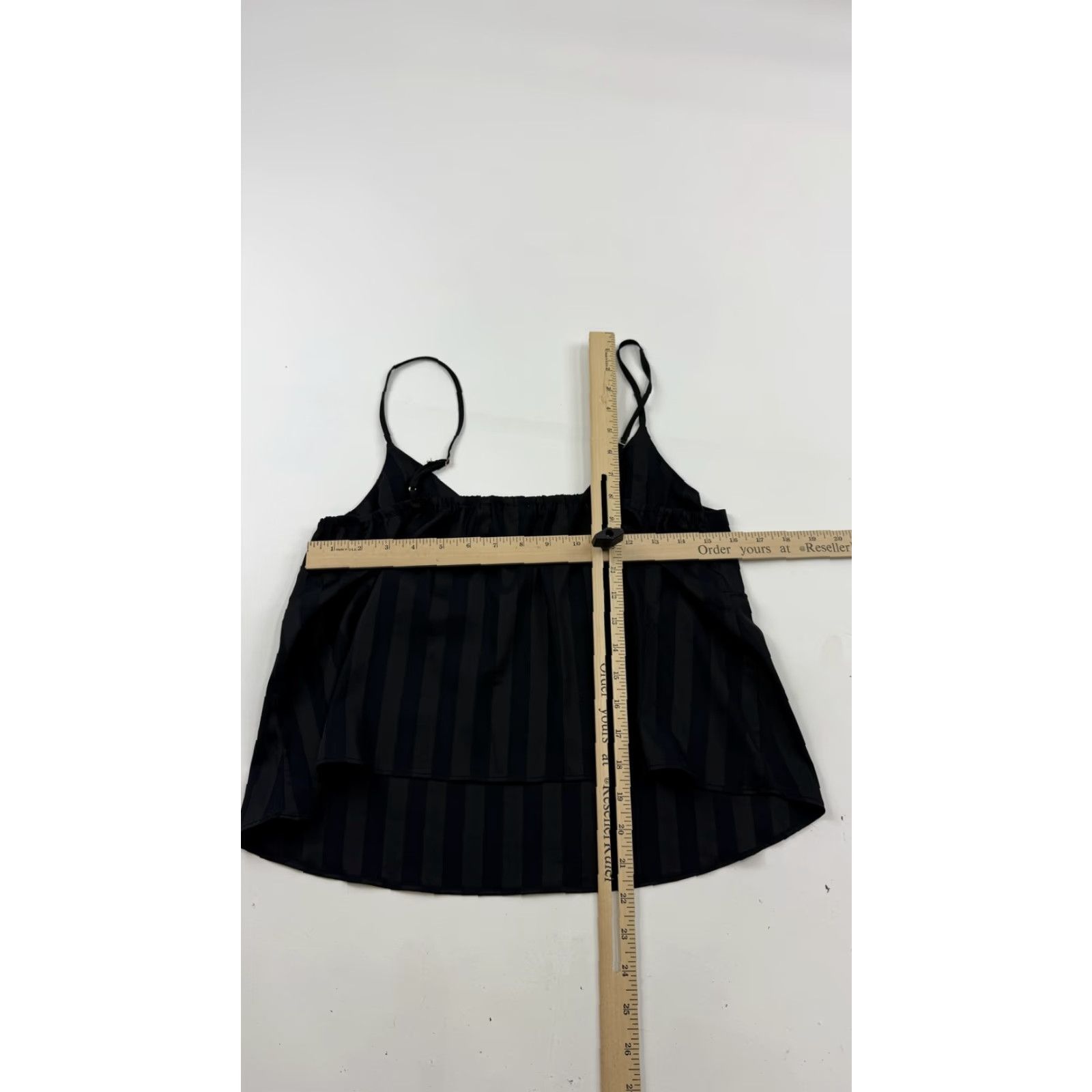 Abercrombie & Fitch Abercrombie & Fitch Sleepwear Camisole Womens Medium Black Striped Satin Top Size M / US 6-8 / IT 42-44 - 5 Thumbnail