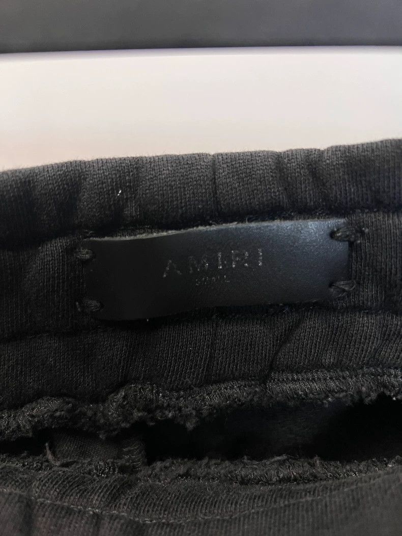 Amiri Amiri size S Gray Destroyed Leather Drawstring Sport Long P Size US 30 / EU 46 - 5 Thumbnail