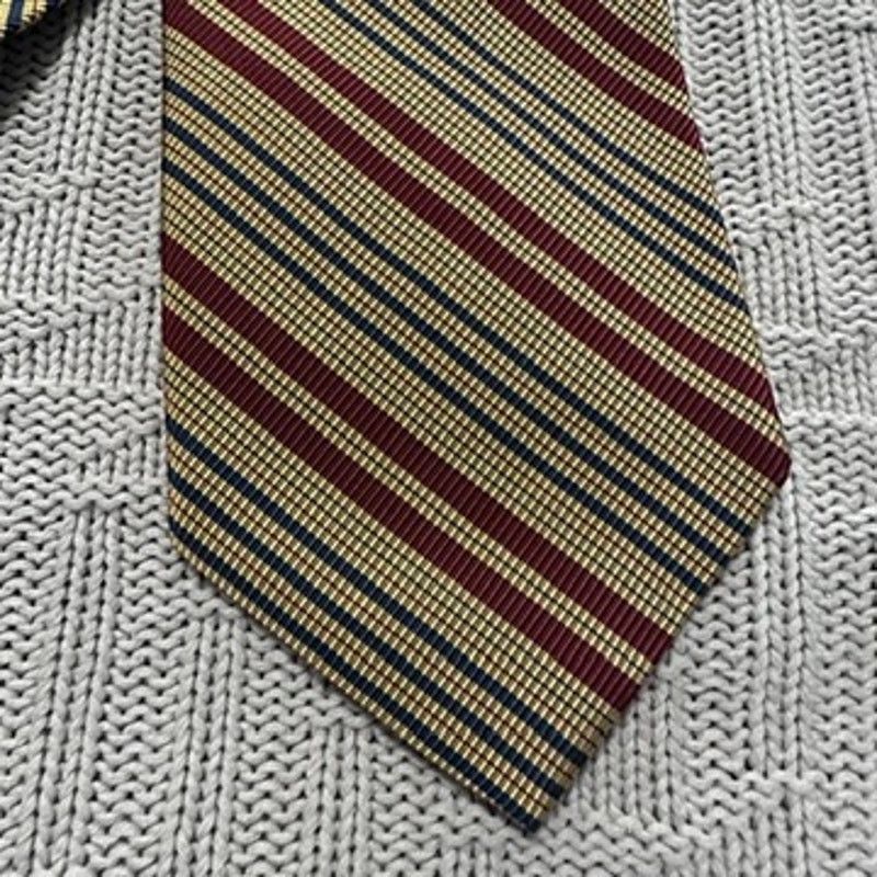 Hickey Freeman Hickey-Freeman brown striped silk tie Size ONE SIZE - 2 Thumbnail
