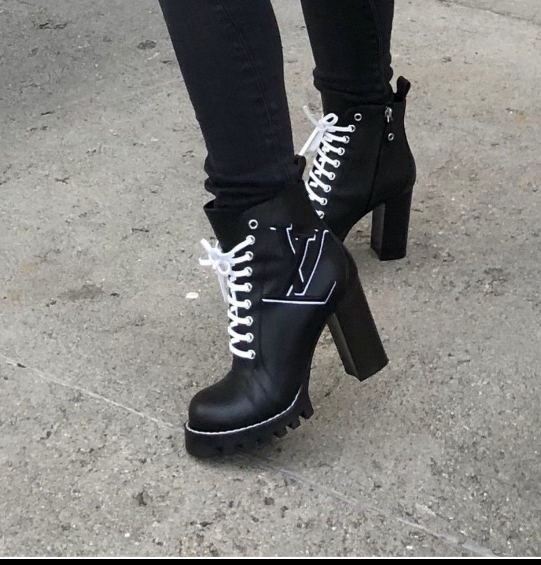 Louis Vuitton ✨ RARE✨ LOUIS VUITTON LEATHER STAR TRAIL ANKLE BOOTS Size US 7 / IT 37 - 1 Thumbnail