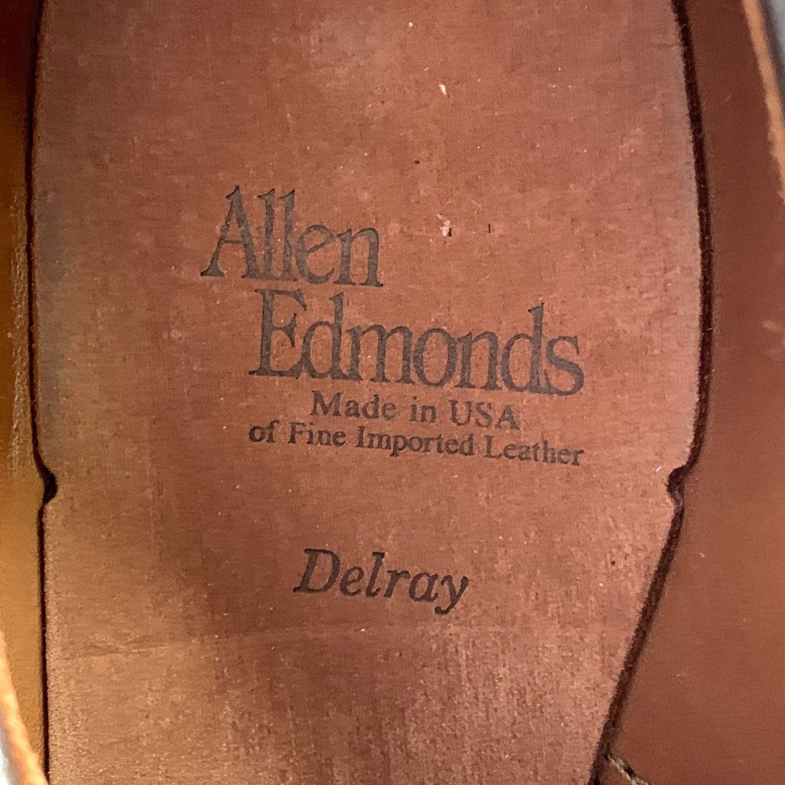 Allen Edmonds 7 Delray Brown Leather Split Toe Derby Lace-Up Shoes Size US 7 / EU 40 - 7 Thumbnail