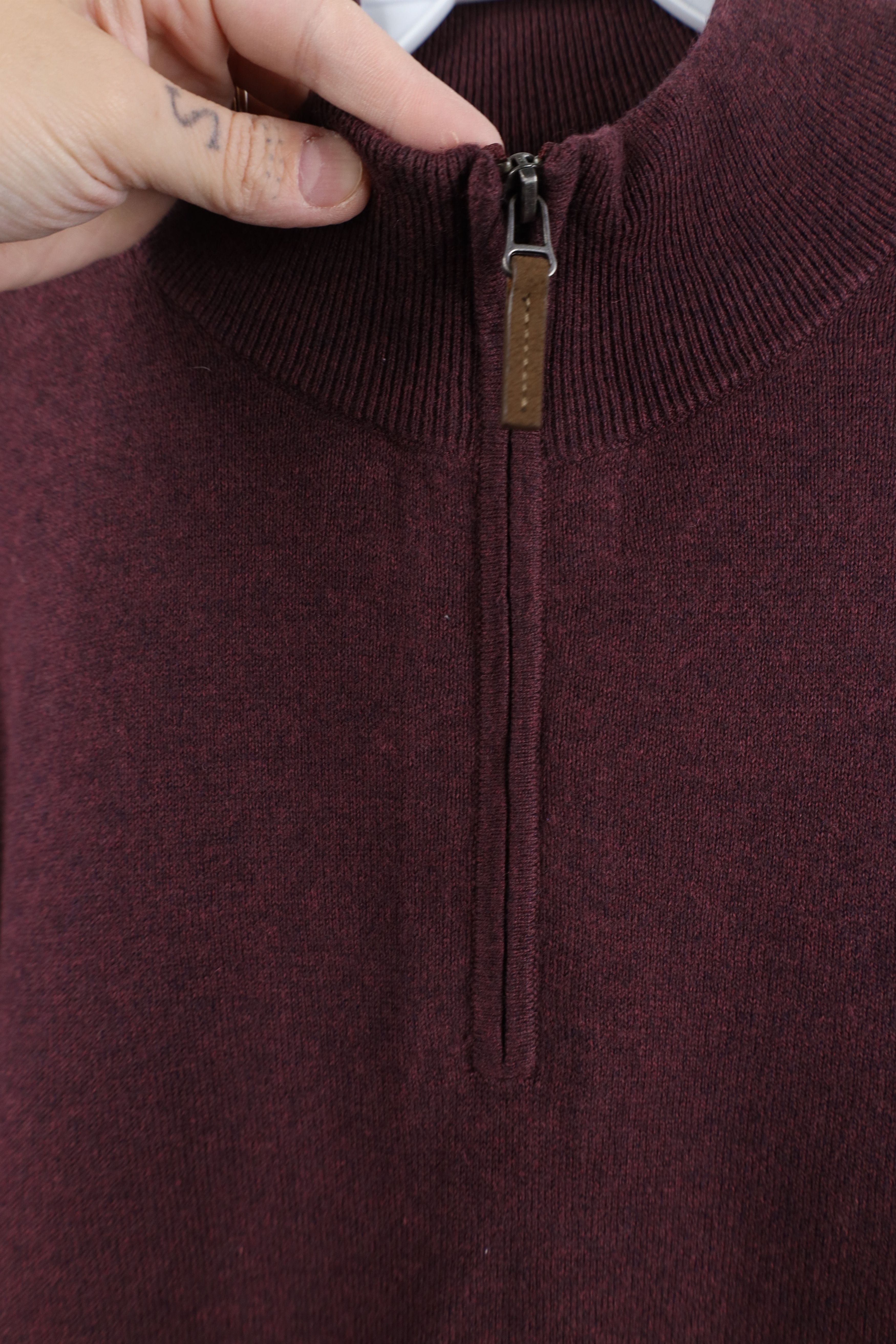 Vintage New Streetwear Cashmere Blend Knit Half Zip Pullover Sweater Size US L / EU 52-54 / 3 - 8 Thumbnail