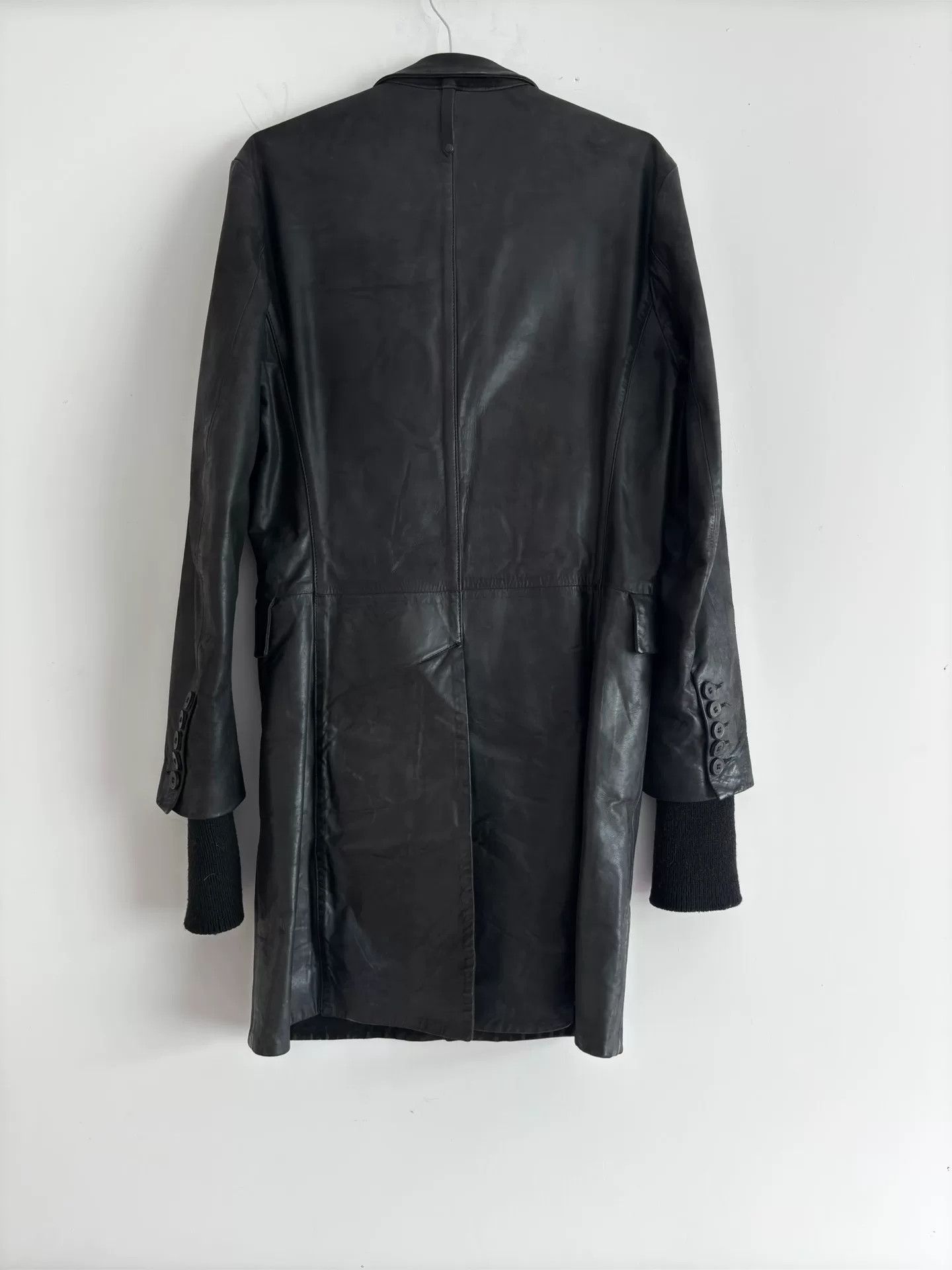 Isaac Sellam Experience Isaac Sellam Waxed Lambskin Long Leather Coat Size US S / EU 44-46 / 1 - 4 Thumbnail