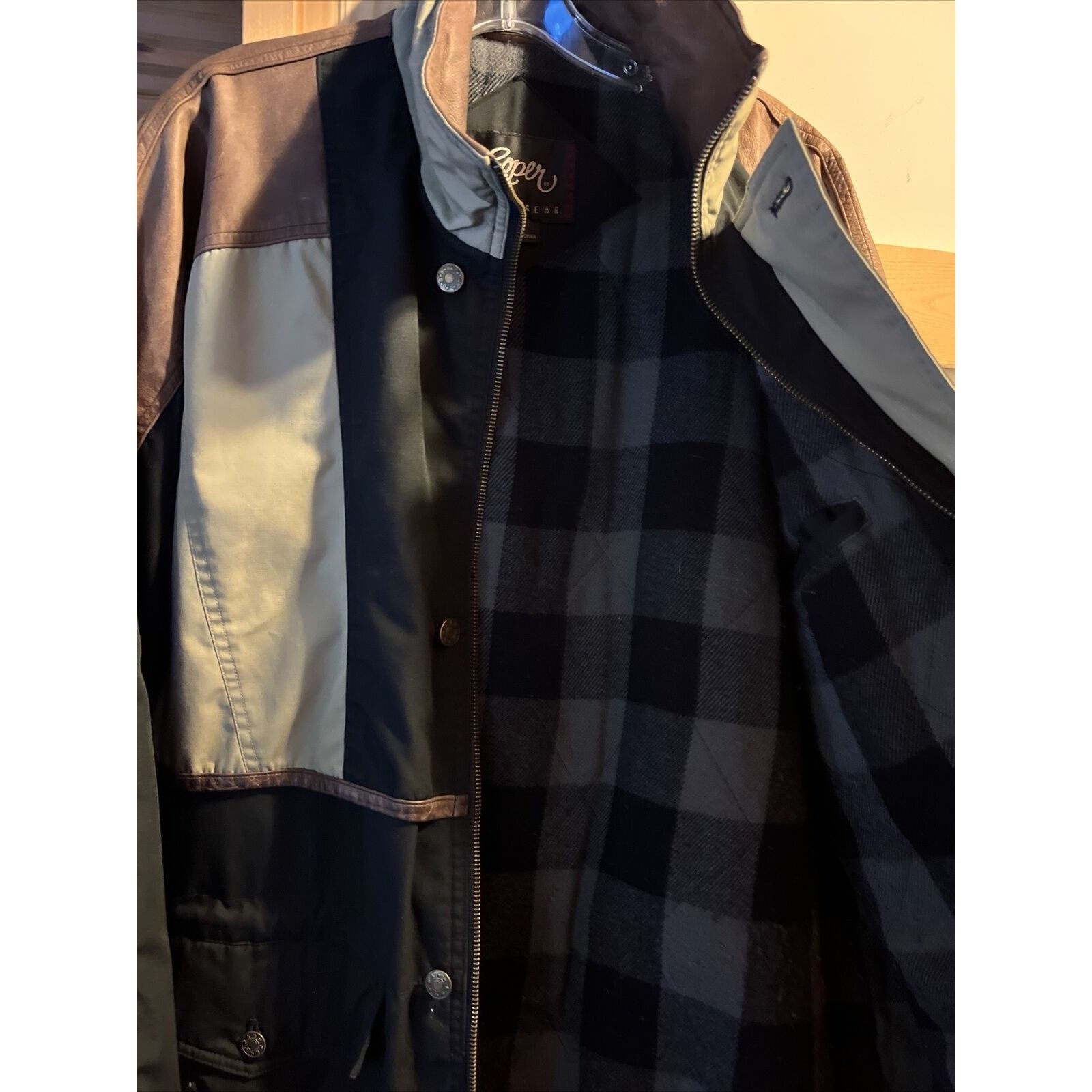 Roper Roper Range Gear Men's Size Large Black Flannel Lined Coat Size US L / EU 52-54 / 3 - 9 Thumbnail