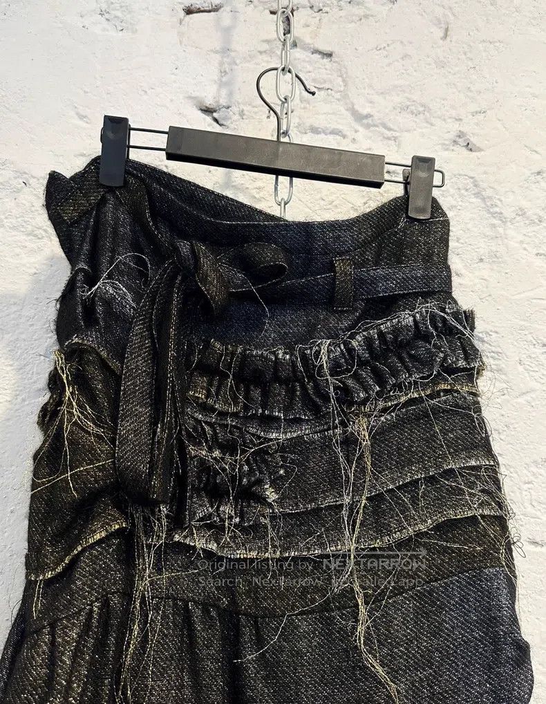 Comme des Garcons Comme Des Garcons size XS Gold and Silver Thread Pleated L Size 23" - 3 Thumbnail