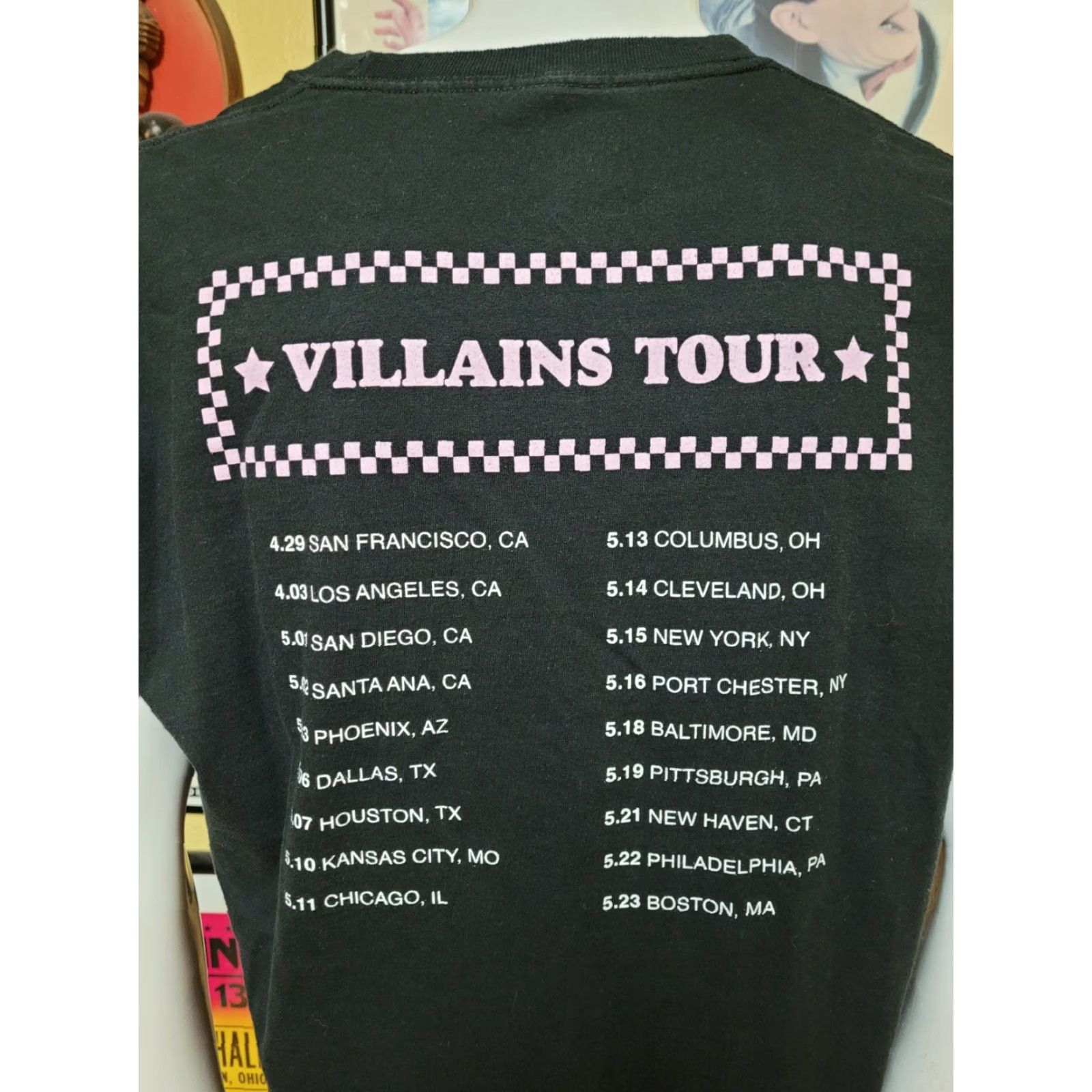 Hanes VINTAGE Mainland Band Villains Tour Concert T Shirt XL Black Hanes Graphic Tee Mens 2018 Brooklyn NY Post Punk Size US XL / EU 56 / 4 - 4 Thumbnail