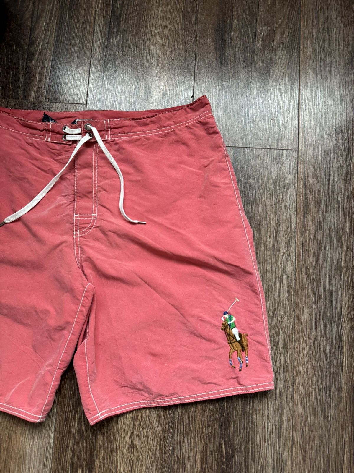 Polo Ralph Lauren Polo Ralph Lauren Big Pony #3 Men’s Coral nylon vintage shorts Size US 36 / EU 52 - 3 Thumbnail