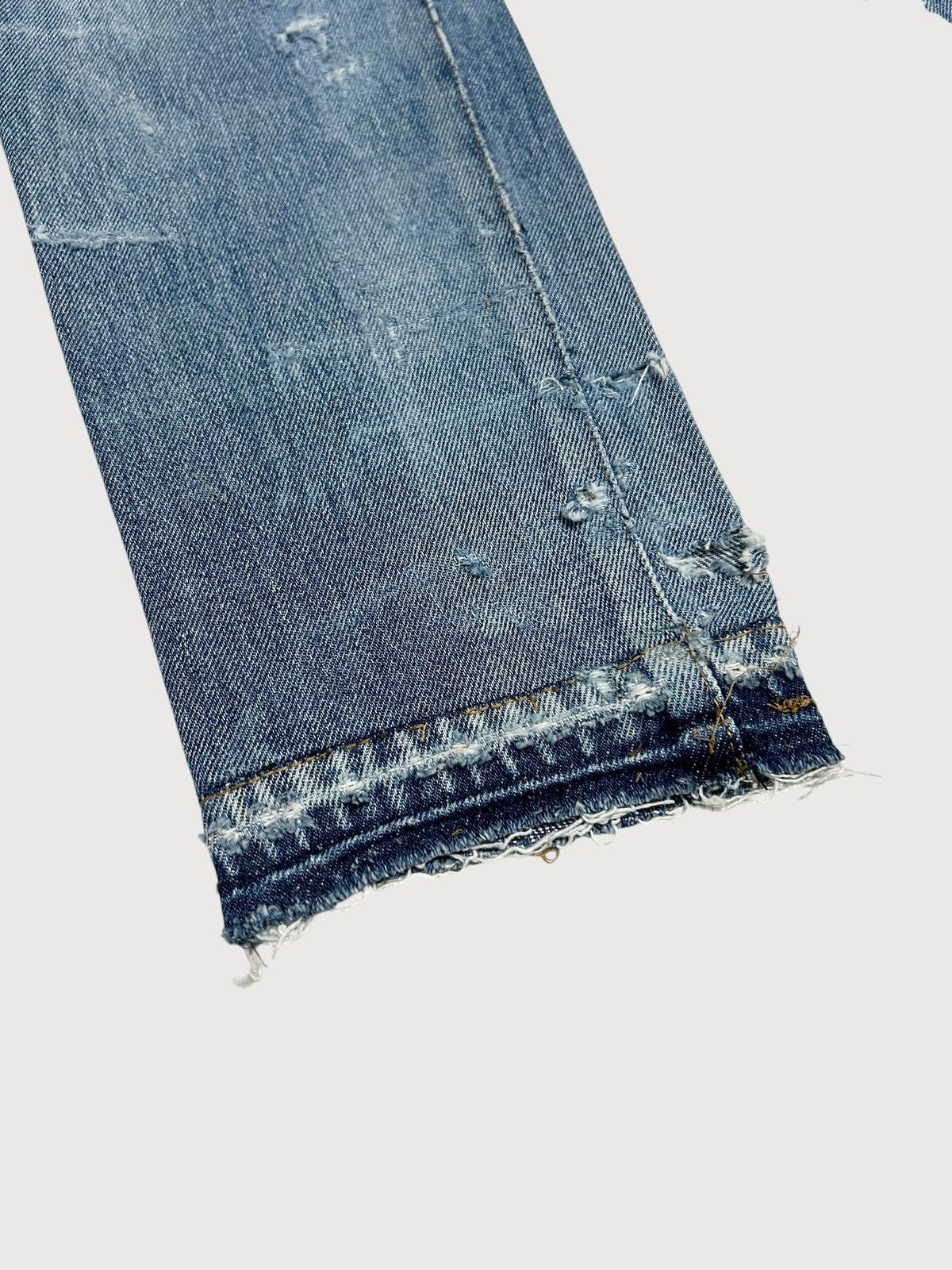 Saint Laurent Paris 2016 Repaired Croc Print Denim Size US 30 / EU 46 - 5 Thumbnail
