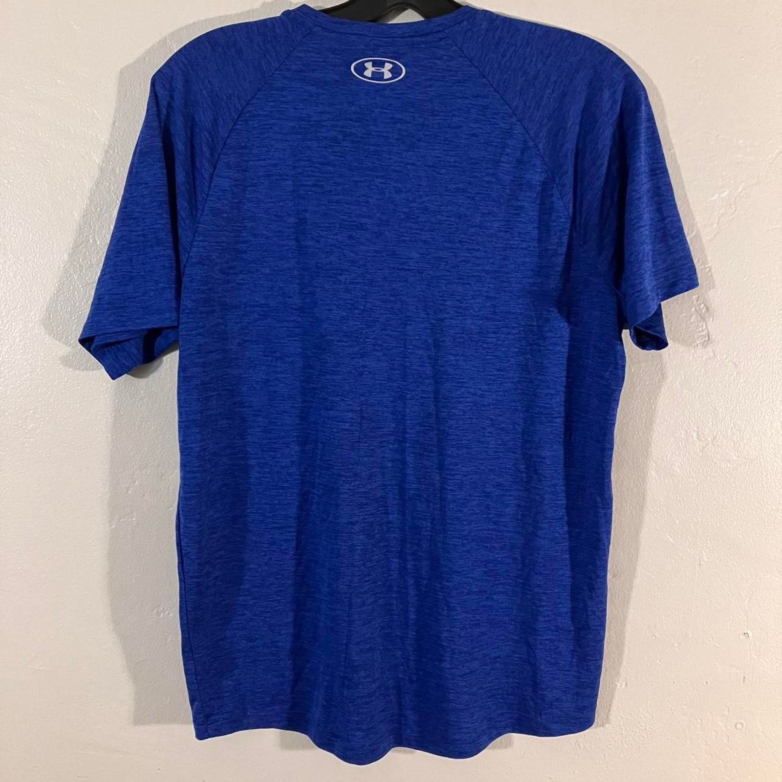 Under Armour Under Armour Blue Heather The Tech Tee Fitness Workout Shirt Size US L / EU 52-54 / 3 - 4 Thumbnail