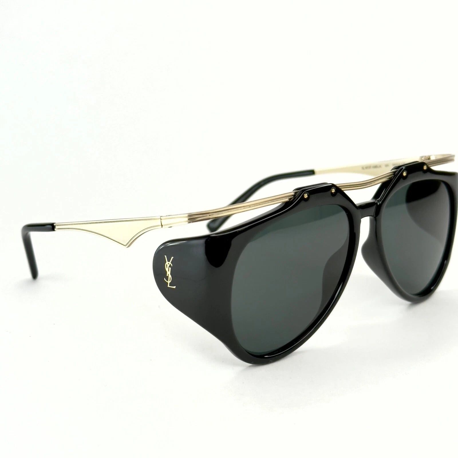 Yves Saint Laurent SAINT LAURENT AMELIA SL M137 SL137 Gold Fashion Sunglass 001 Size ONE SIZE - 8 Thumbnail