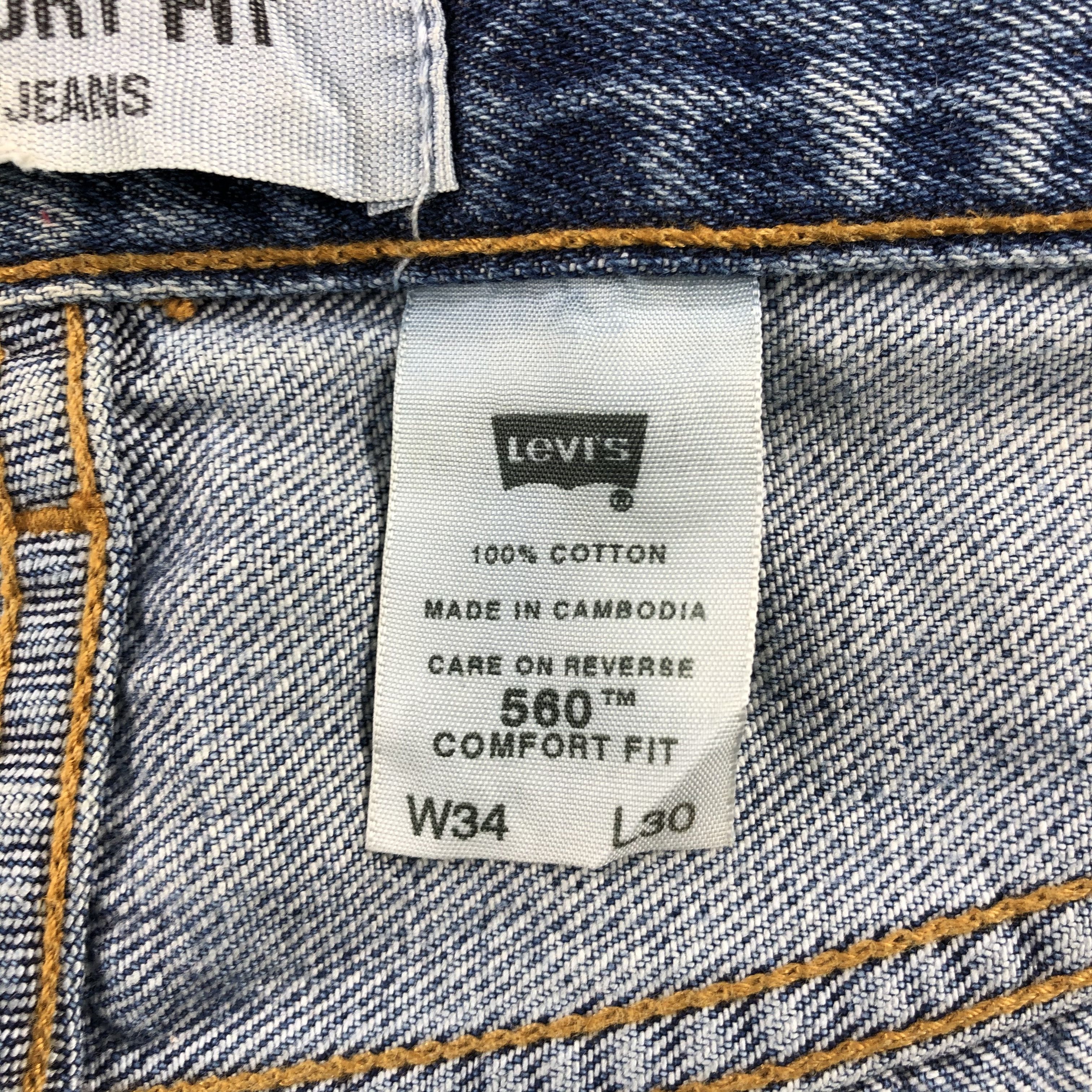 Levi's Vintage Levis 560 Jeans Rusty Washed Denim KJ494 Size US 34 / EU 50 - 9 Thumbnail