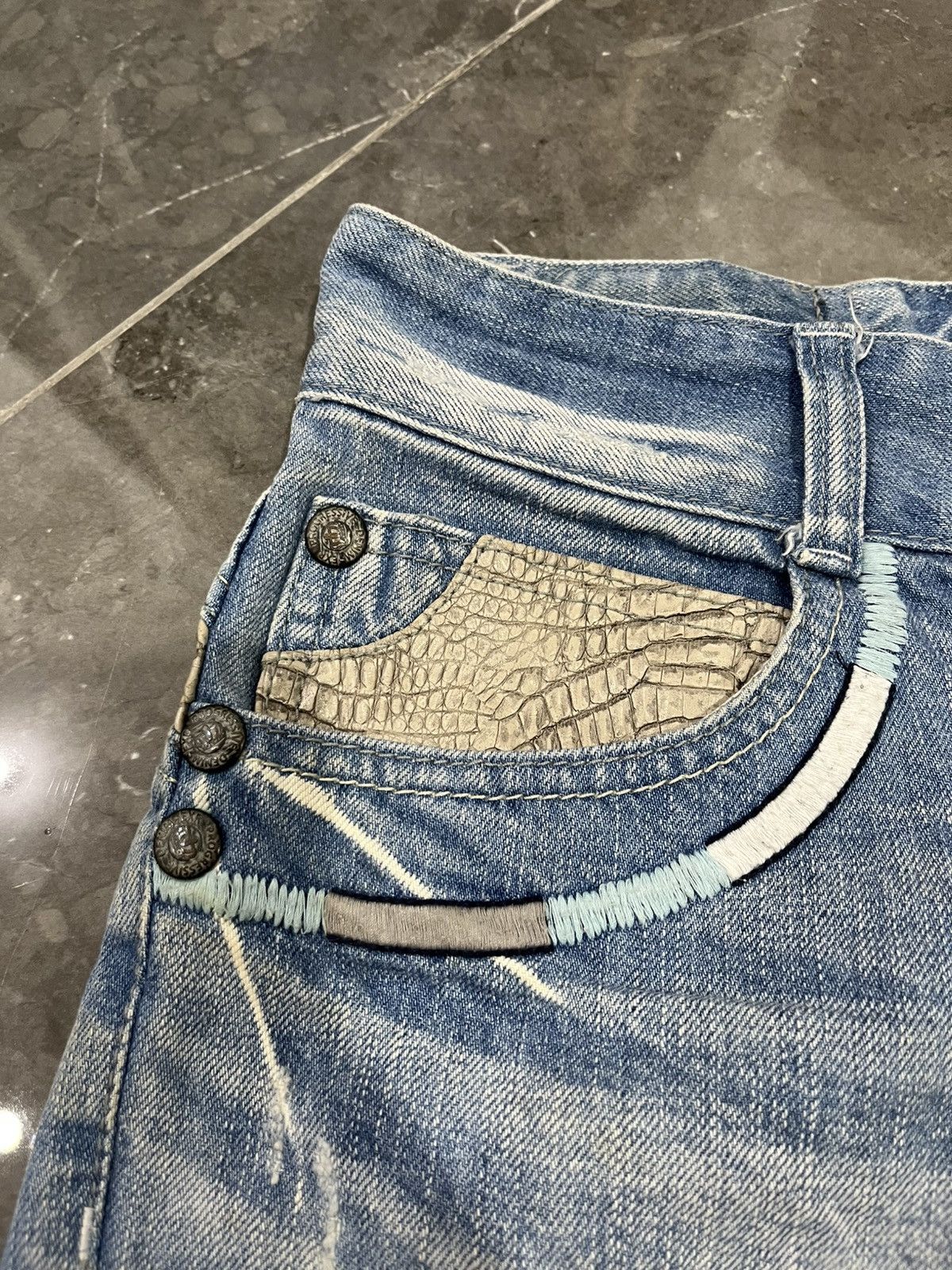 If Six Was Nine × Japanese Brand × Yasuyuki Ishii Exr denim vkei styled Size 31" - 3 Thumbnail