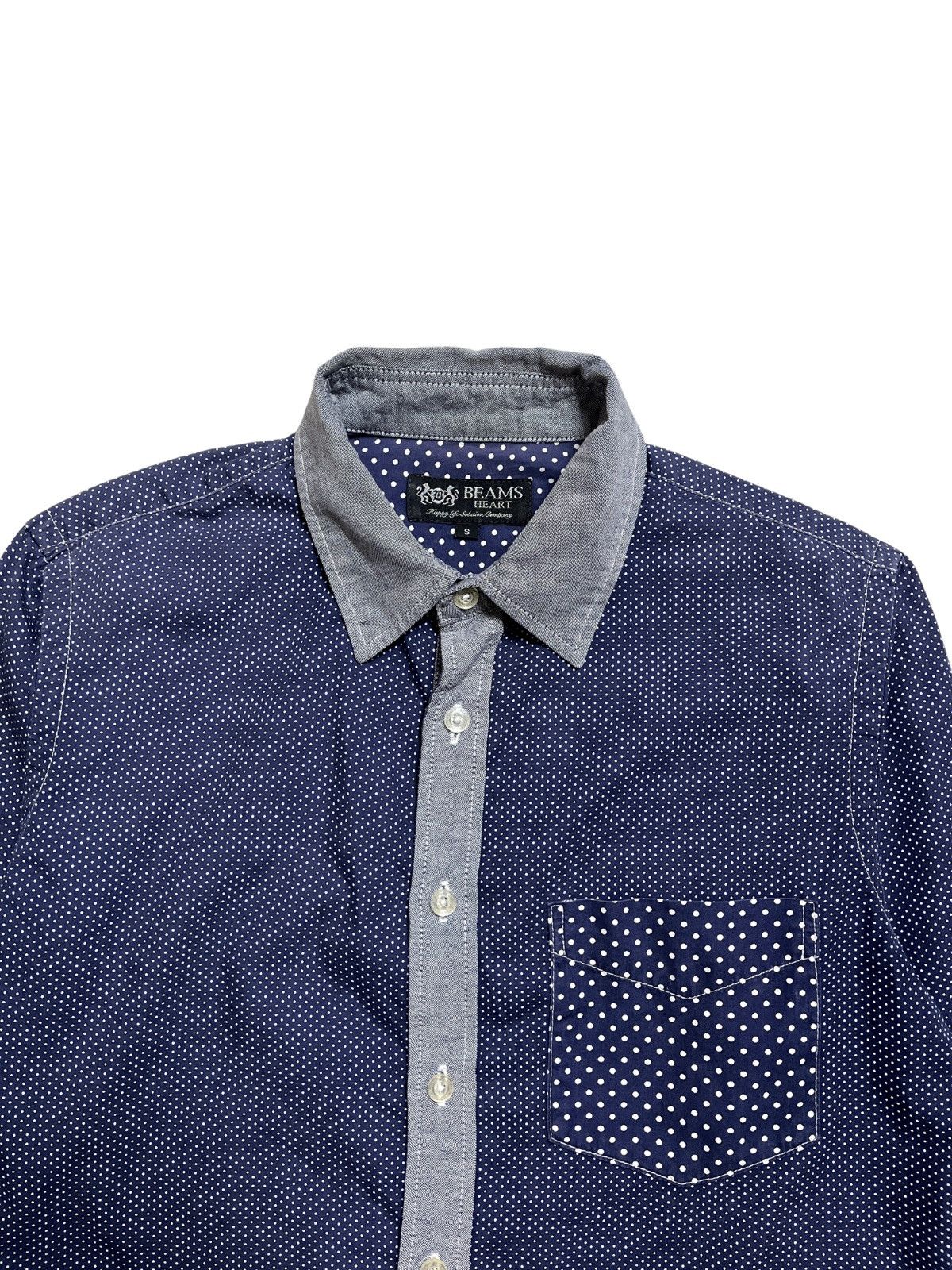 20471120 × Beams Plus × Japanese Brand BEAMS HEART POLKA CLUB PATCH POCKET Size US M / EU 48-50 / 2 - 2 Thumbnail