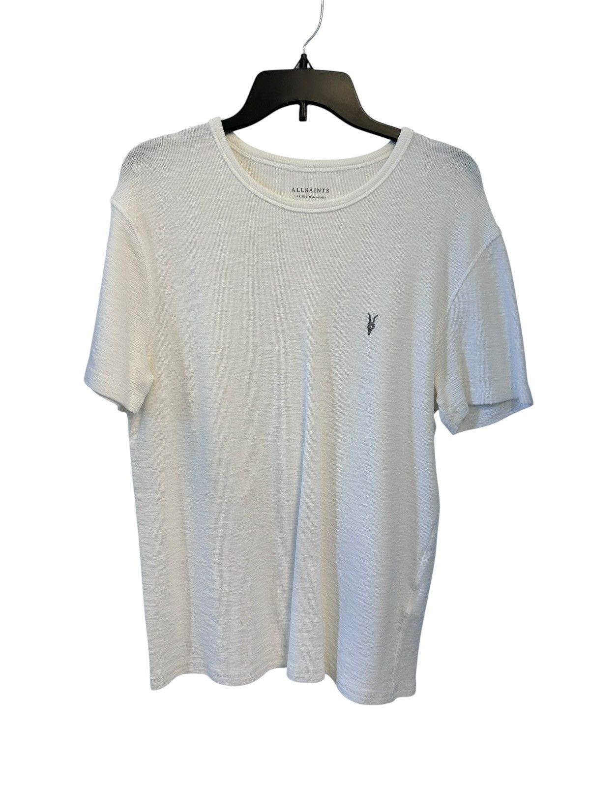 Allsaints AllSaints Mens Thick Knit T-Shirt Large Short Sleeves Size US L / EU 52-54 / 3 - 1 Thumbnail