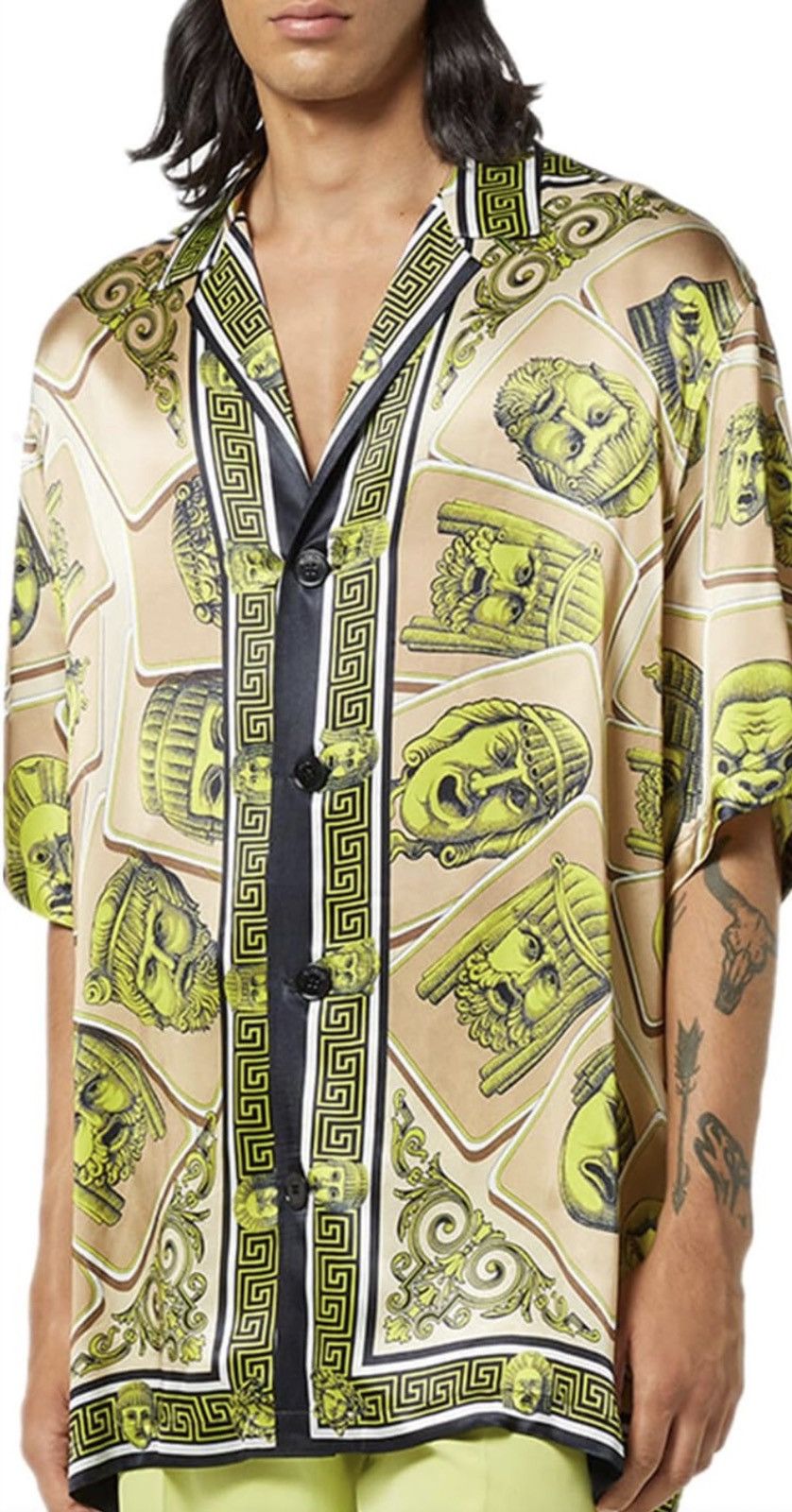 Versace Le Maschere print Shirt size46 Size US S / EU 44-46 / 1 - 5 Thumbnail