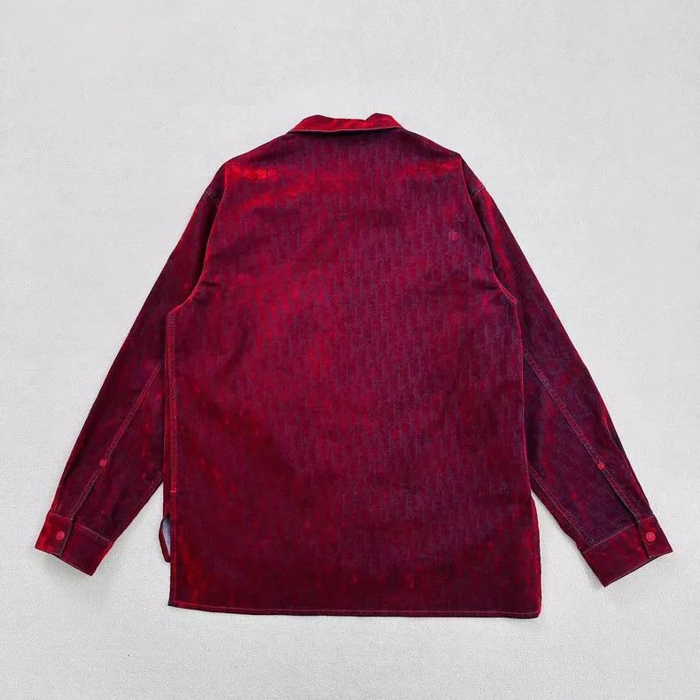 Dior DIOR Dinosaur Print ButtonUp Shirt-2506 Size L / US 10 / IT 46 - 2 Thumbnail