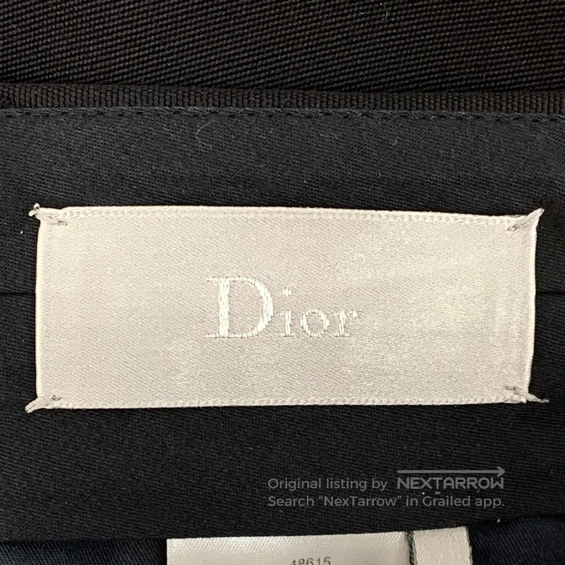Dior Dior Black Side Logo Letter Wool Casual Shorts| Size US 32 / EU 48 - 6 Thumbnail